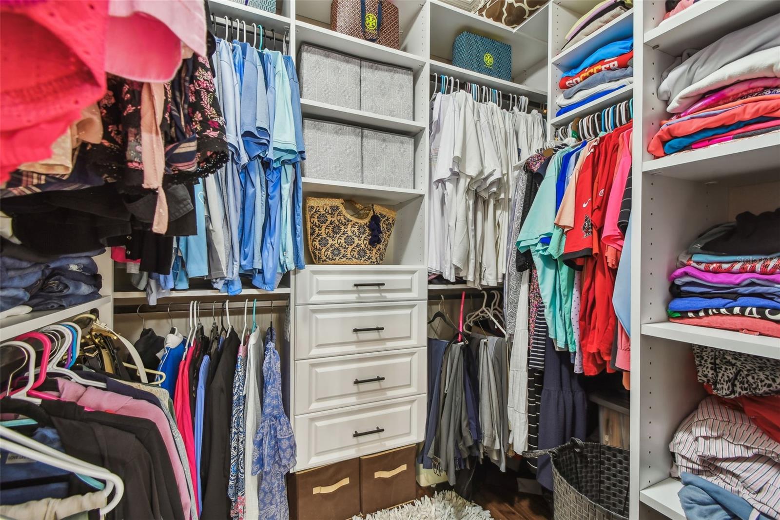 Custom closet for primary bedroom