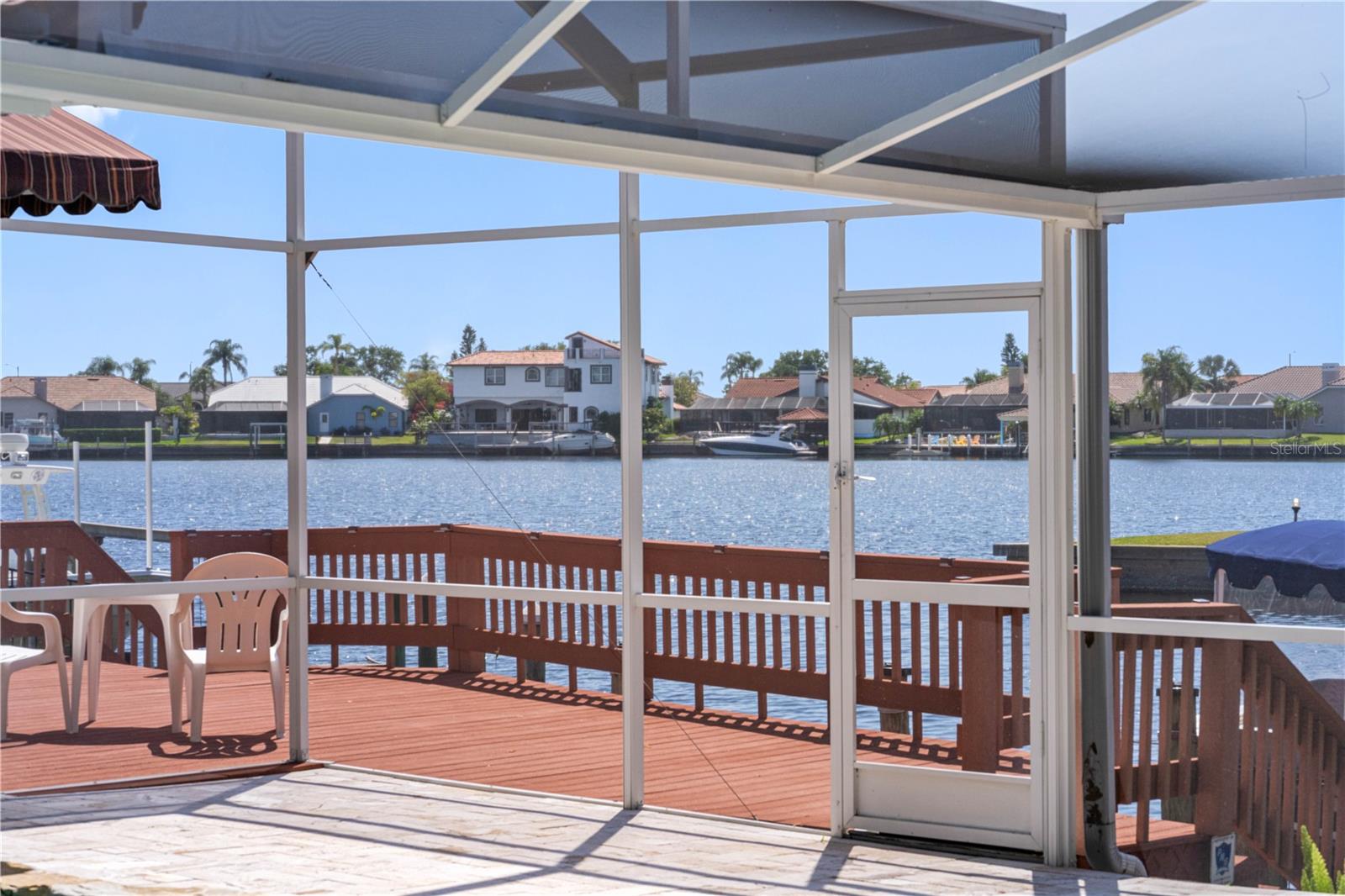 Lake view from the pool deck