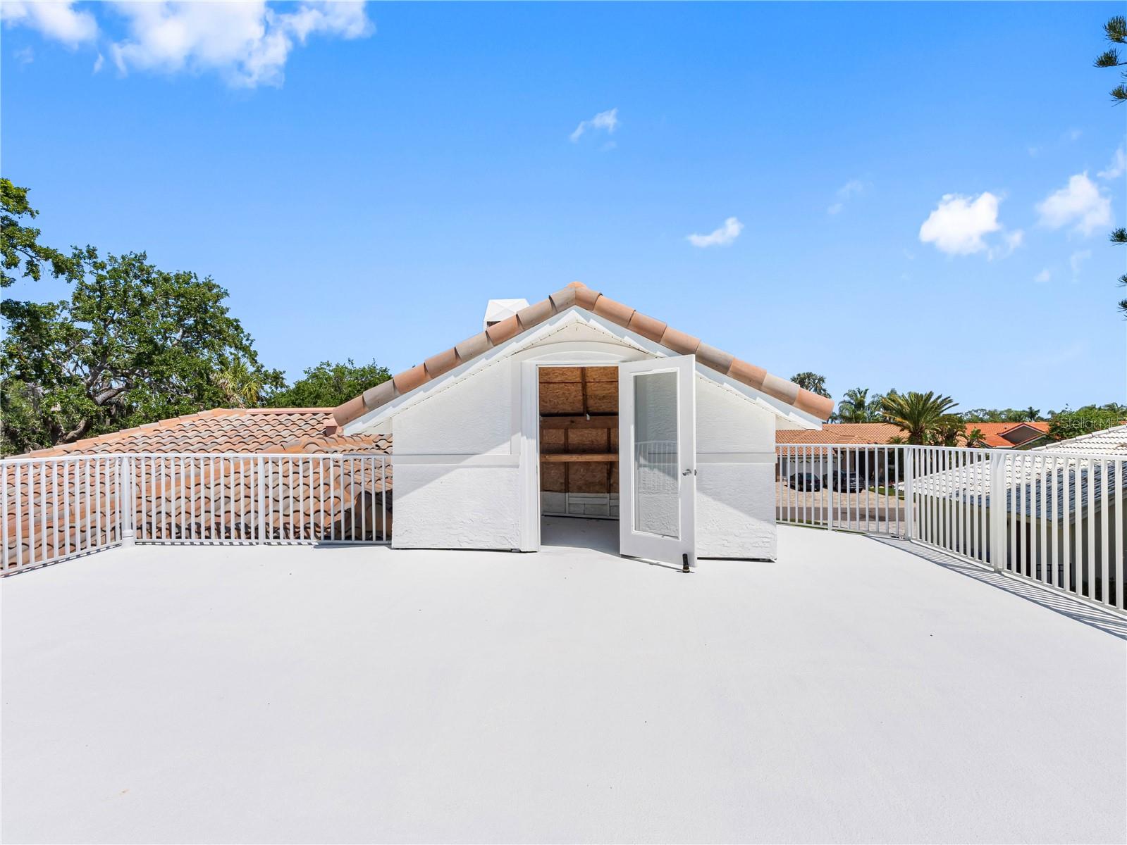 Rooftop with extra storage space/bar (13x8)