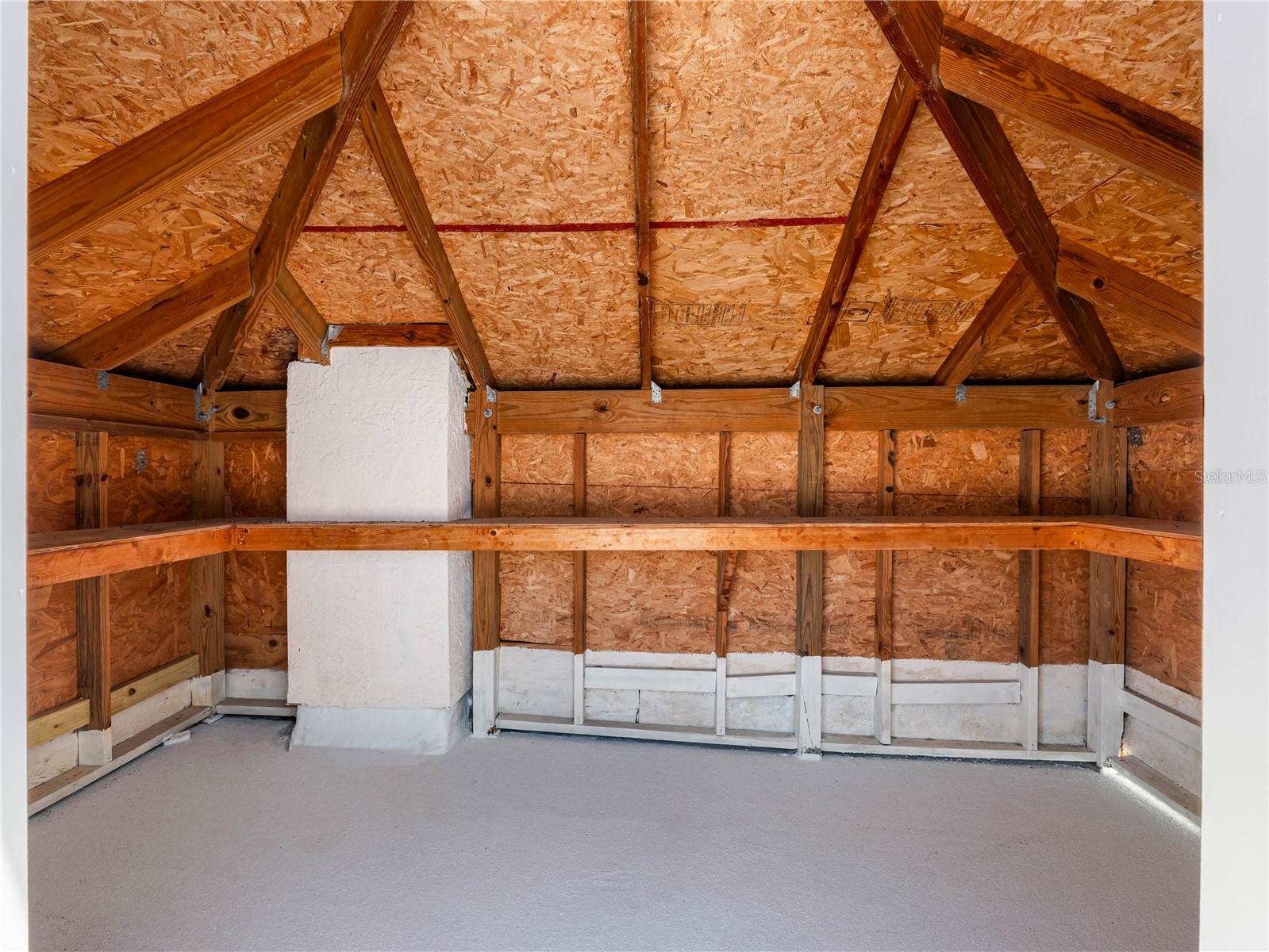 Rooftop storage. Potential bar
