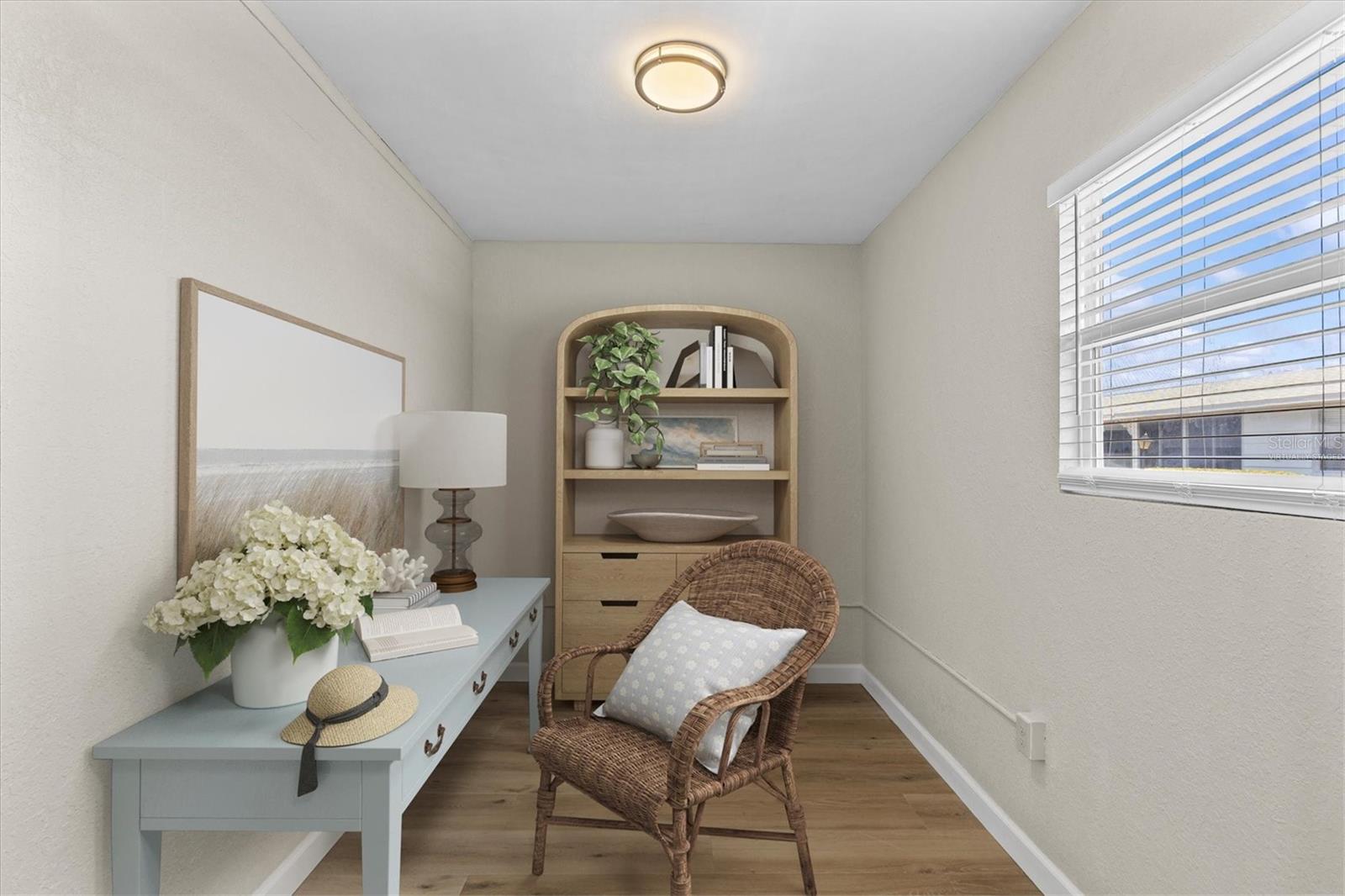 Virtually Staged Den