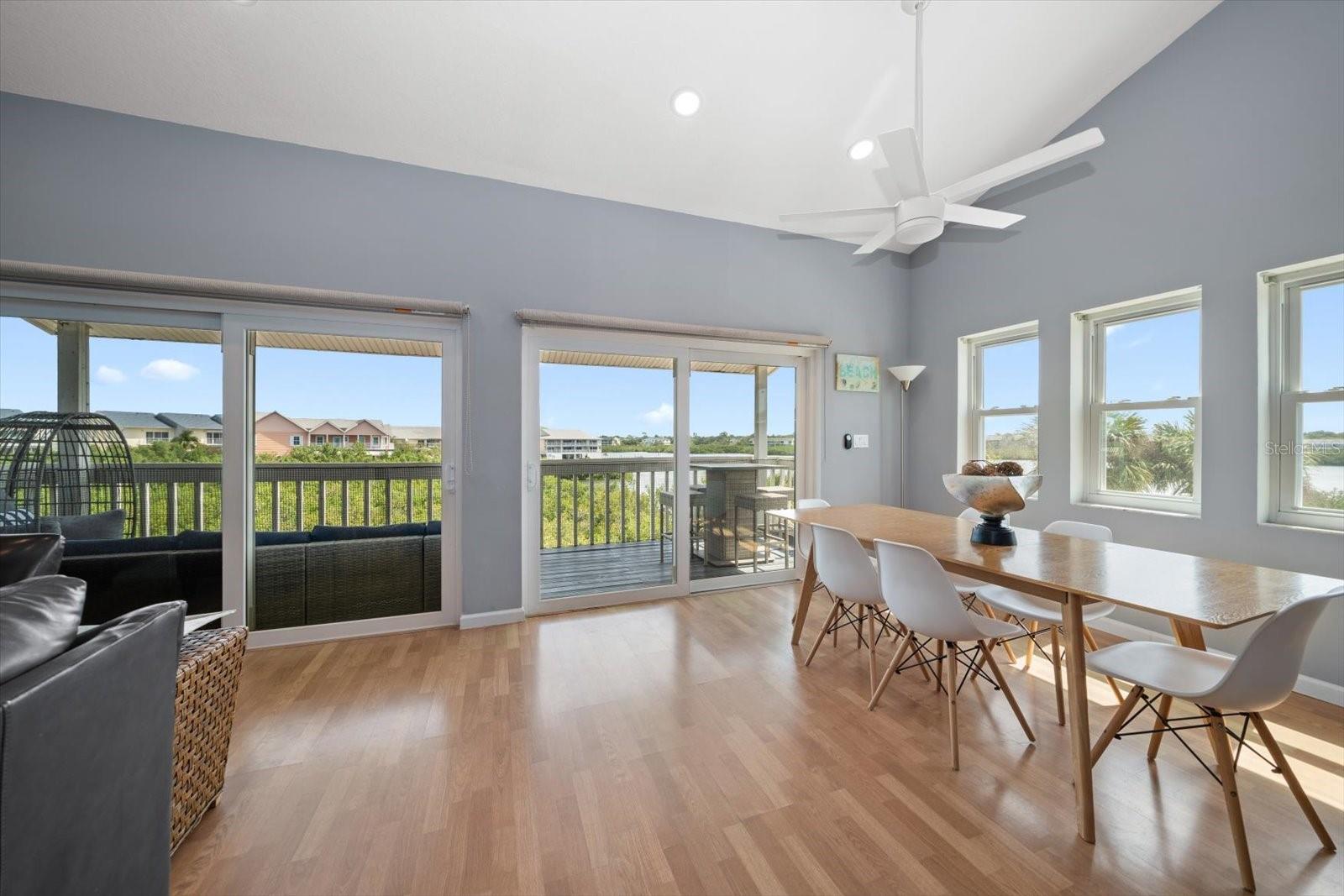 open kitchen and dining