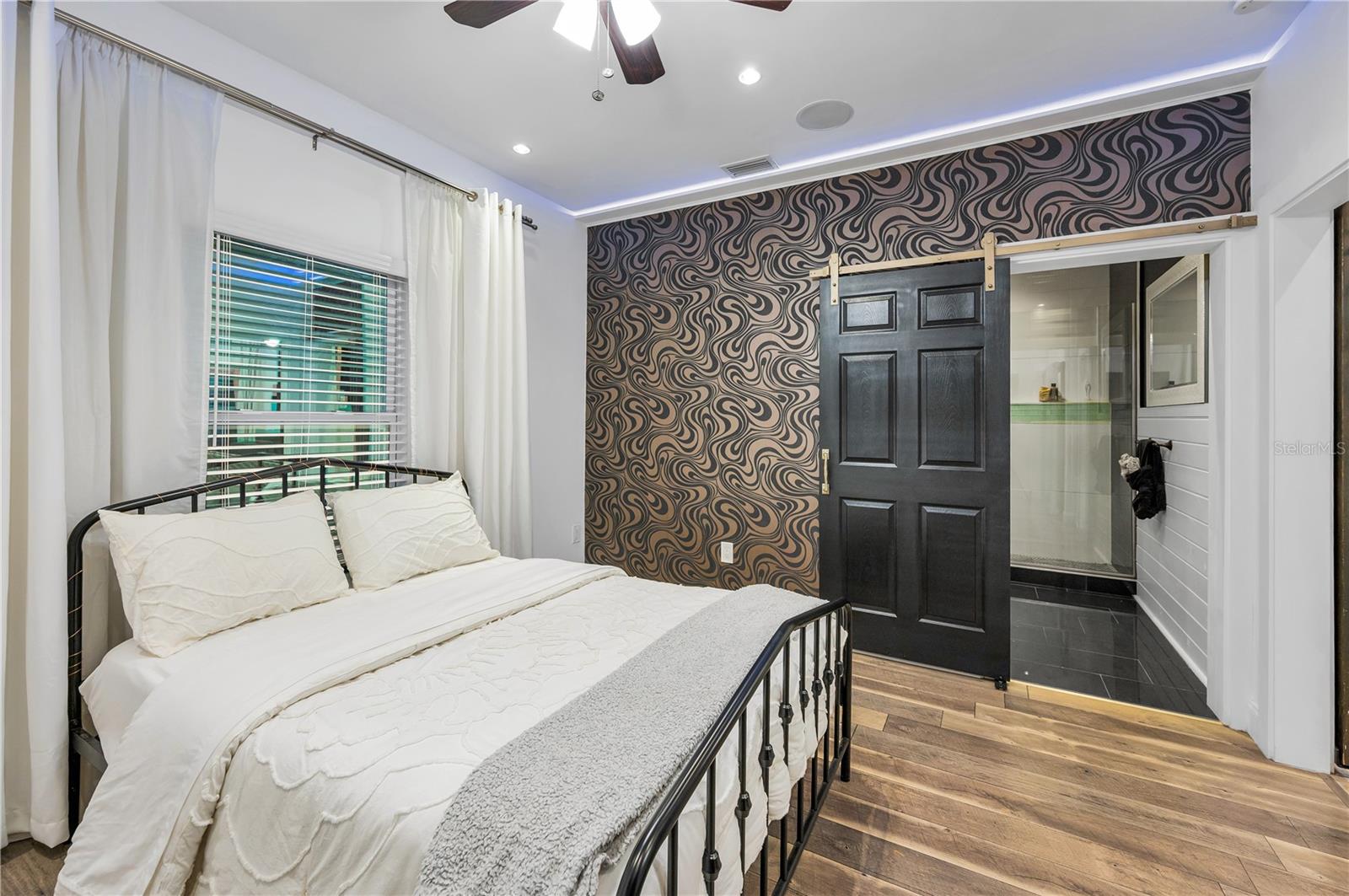Primary Bedroom also features recessed LED lighting