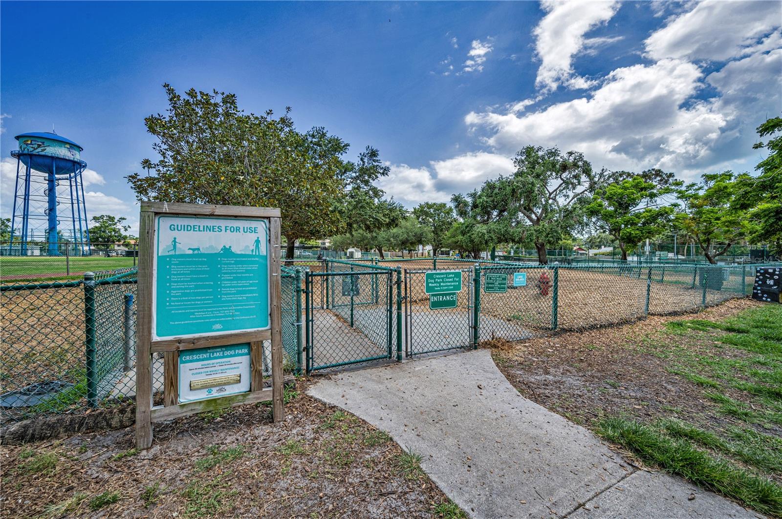 Hop over to Crescent Lake for great view, sports activities and dog park!