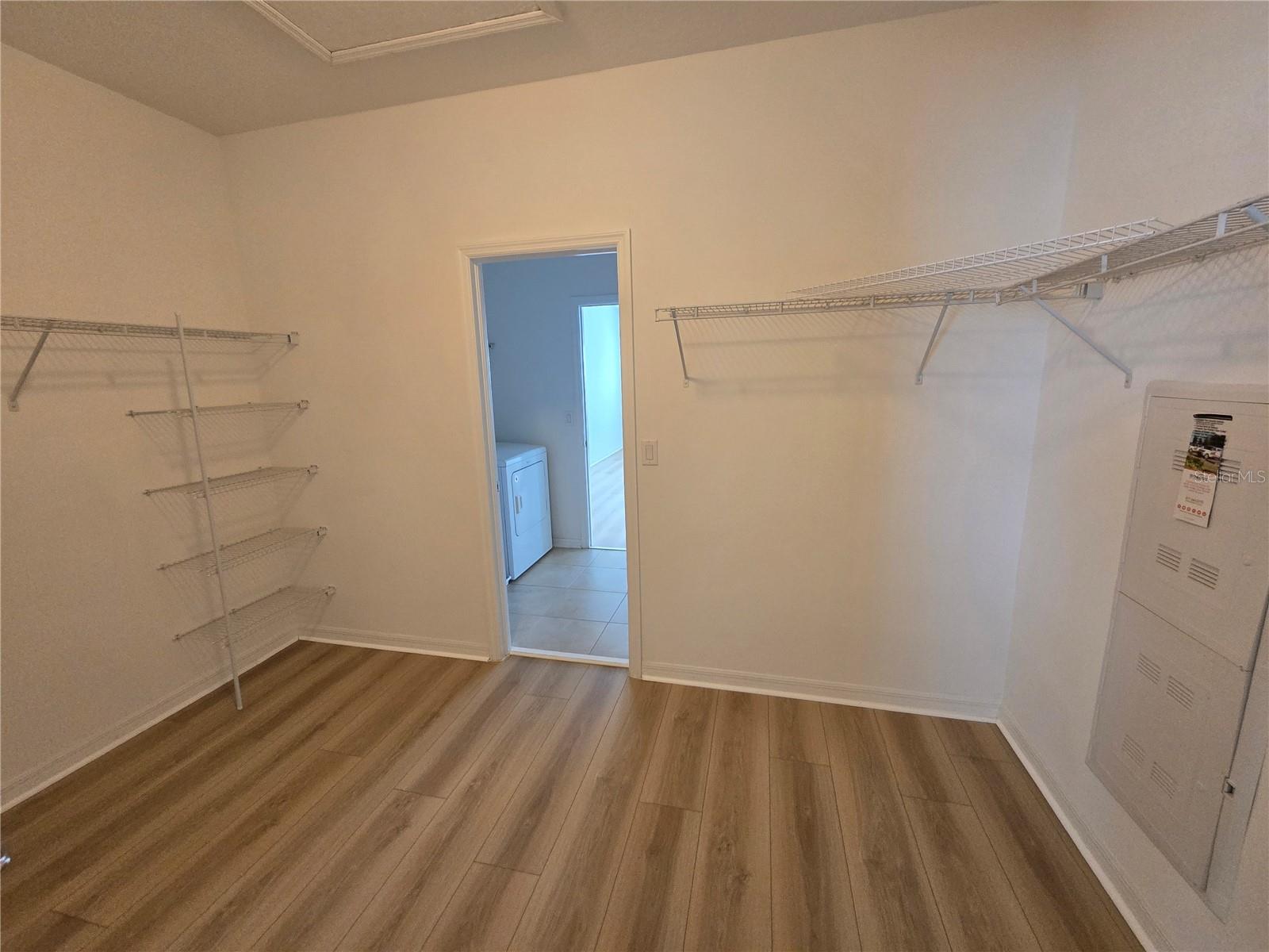 Primary closet