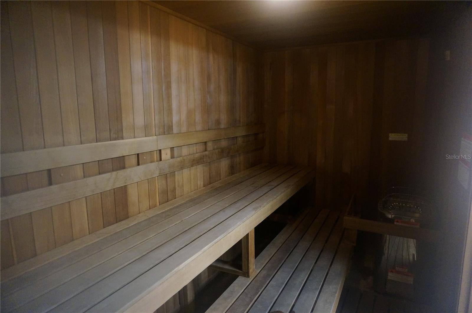 Inside Sauna