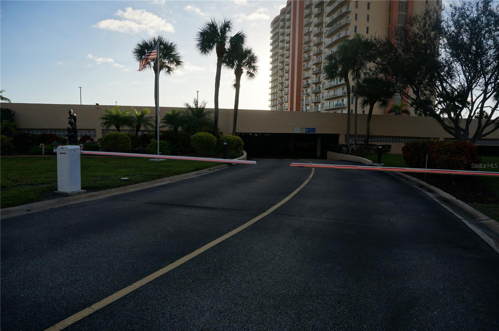 Gate to park in covered garage