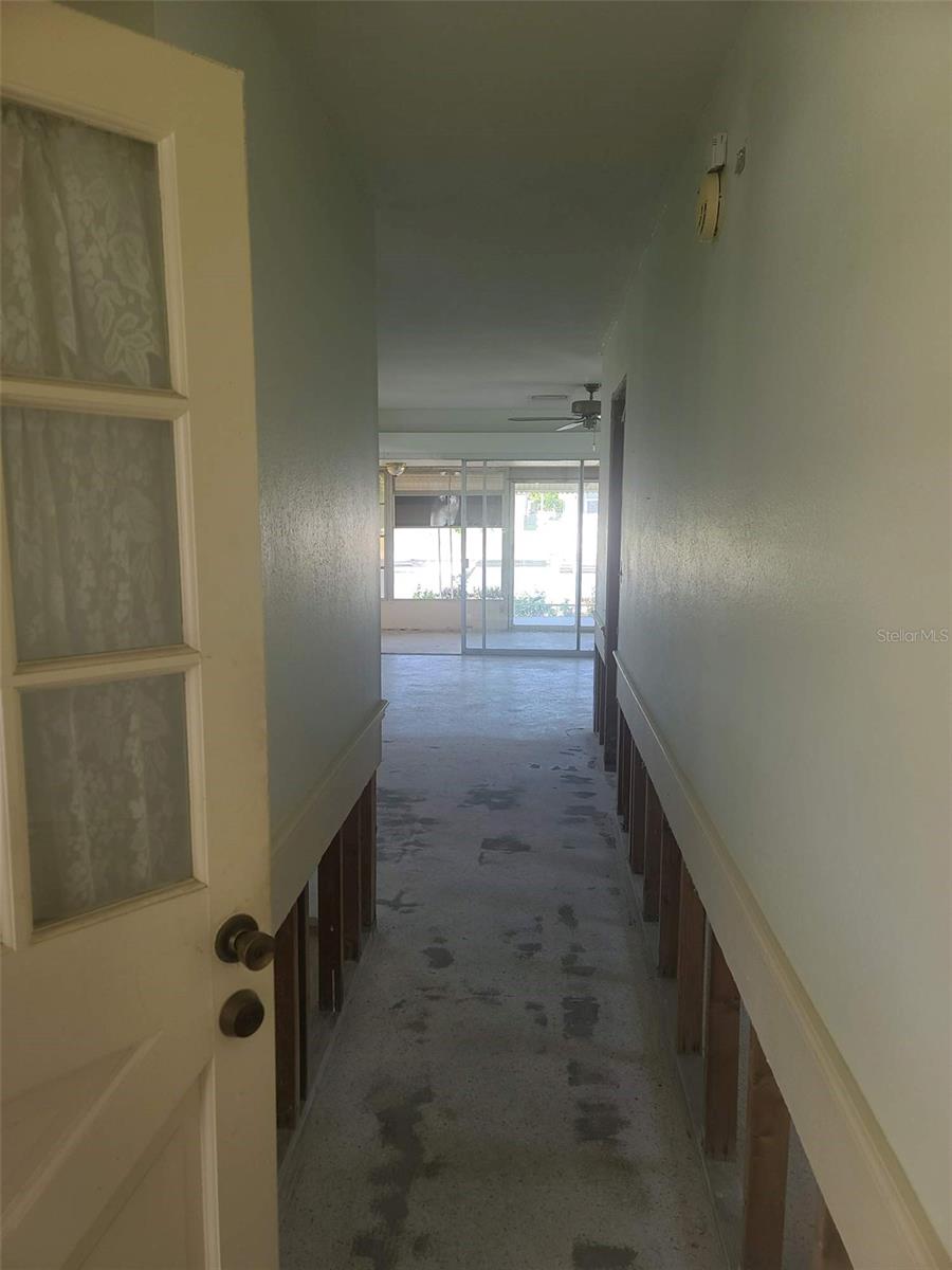 Front door access hallway