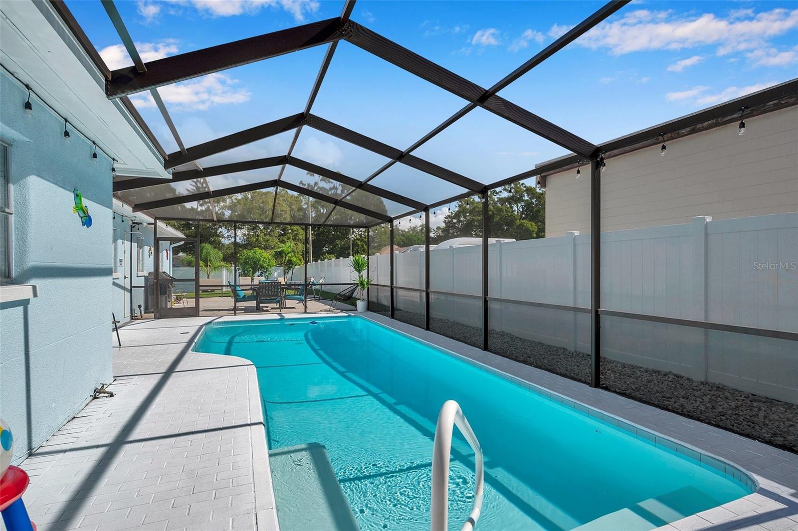 Saltwater heated pool