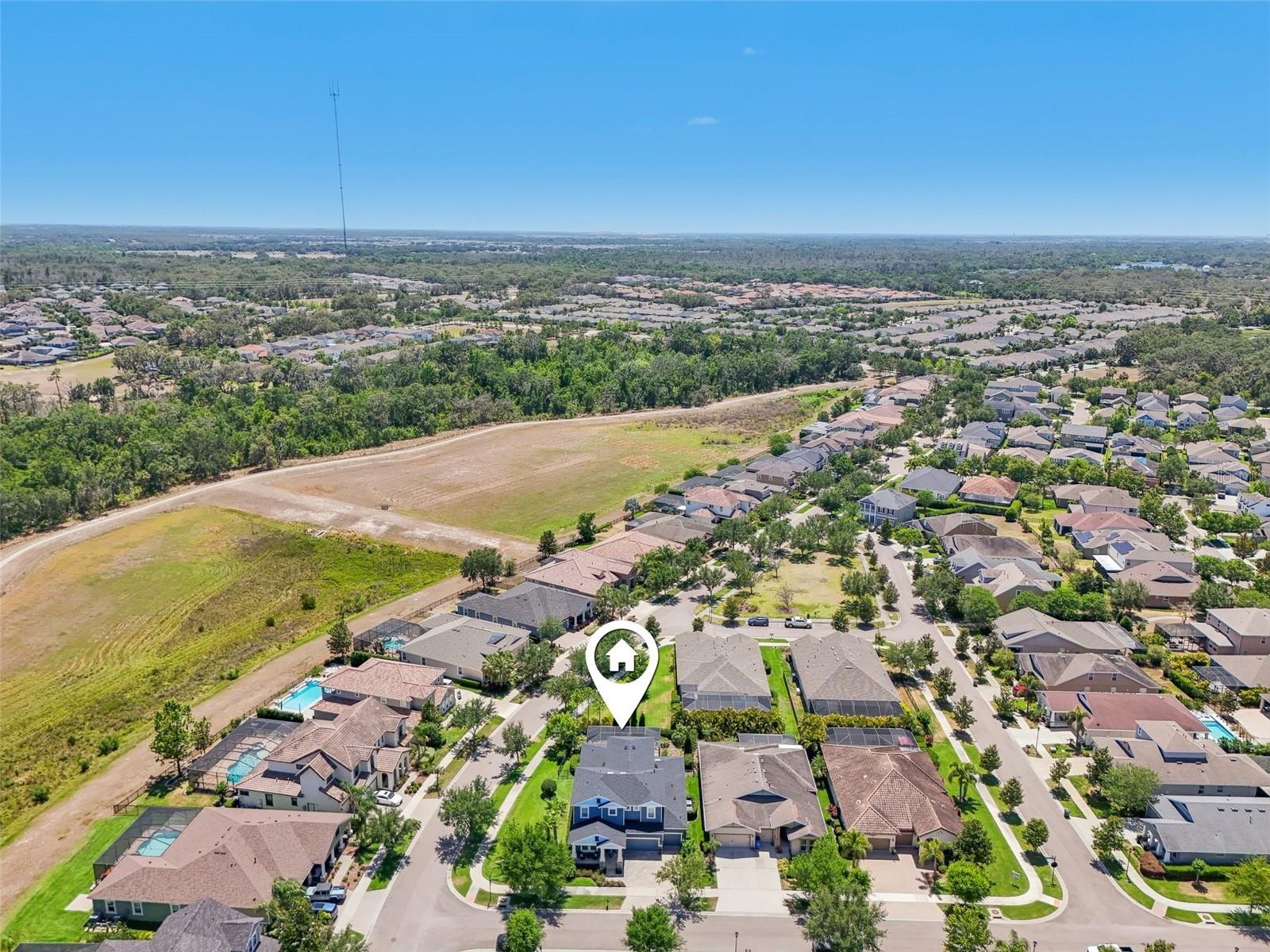 AERIAL VIEW OF BEAUTIFUL FISHHAWK WEST!