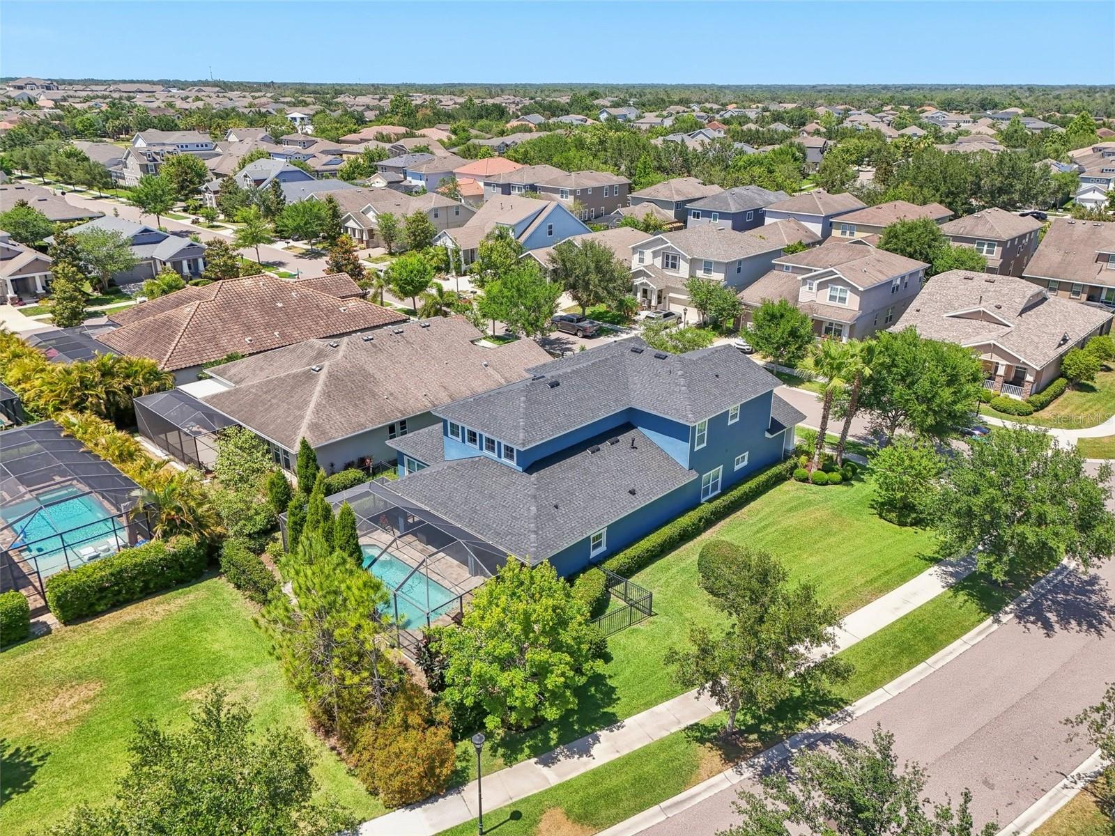 AERIAL VIEW OF PROPERTY