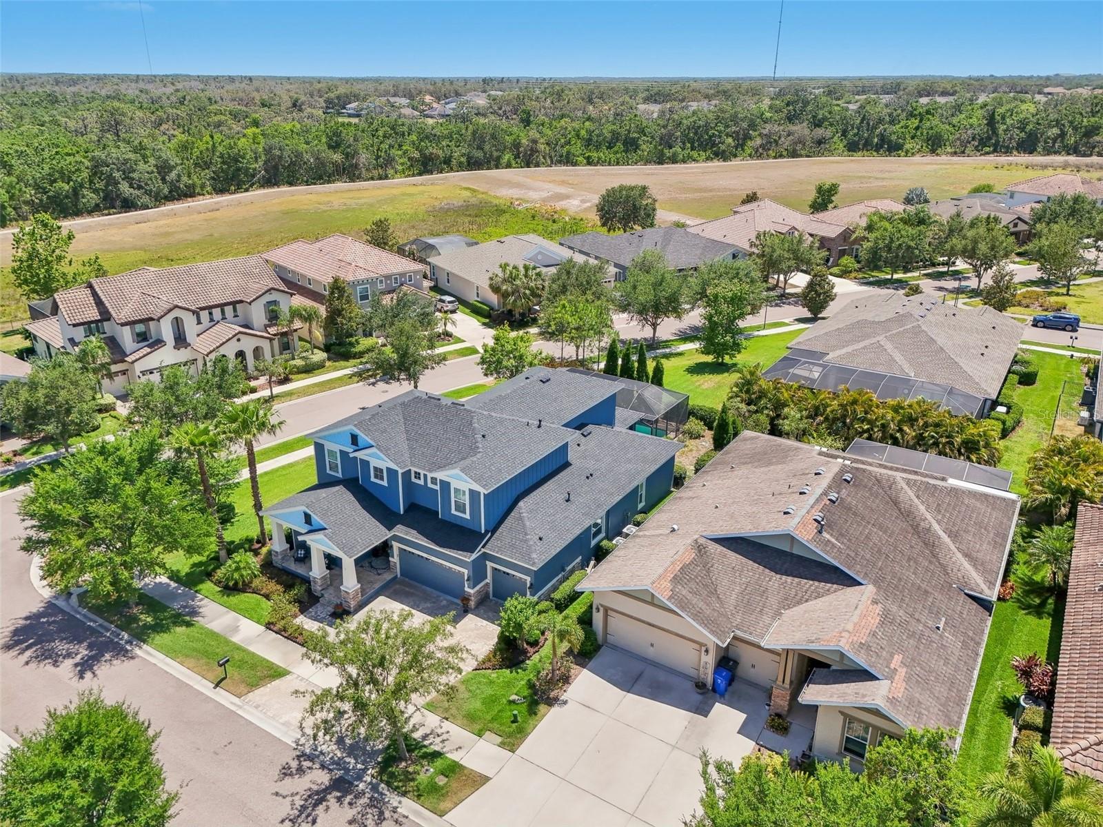 AERIAL VIEW OF PROPERTY