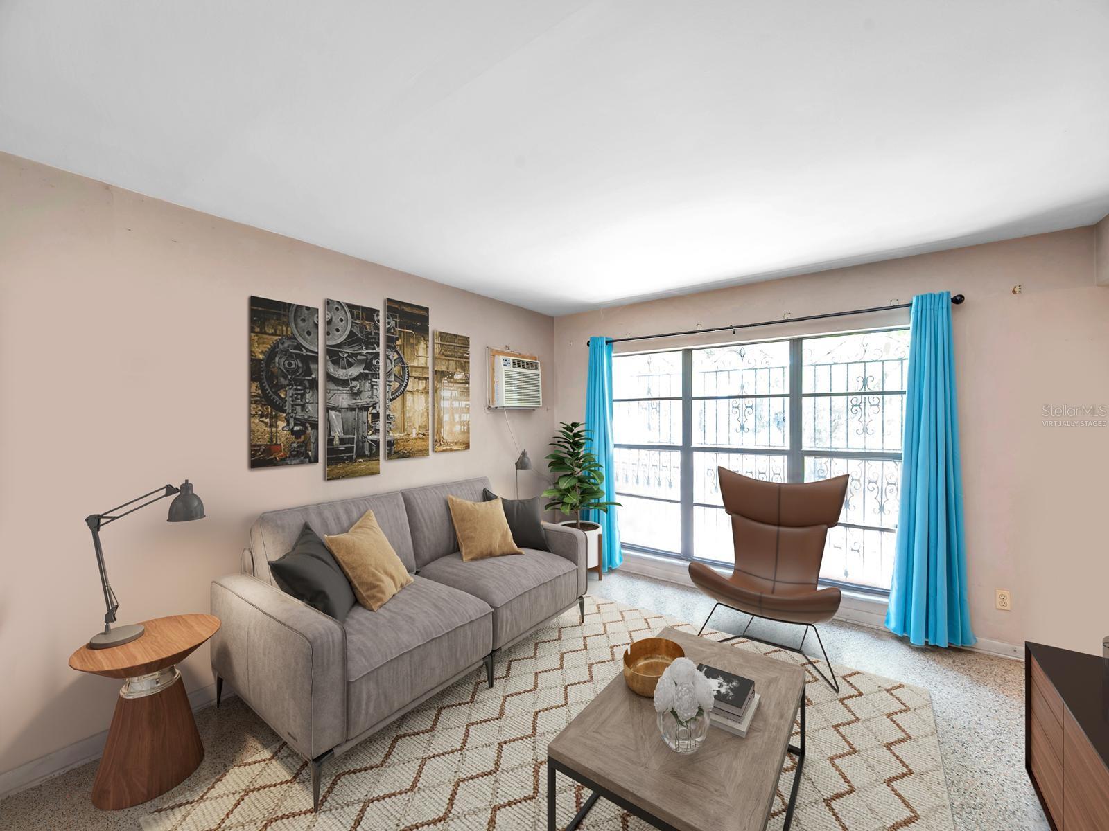 Living Room “virtually staged”
