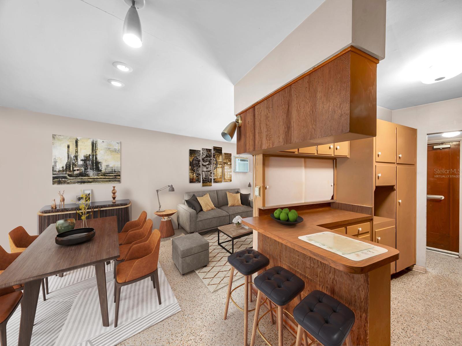 Dining “virtually staged”