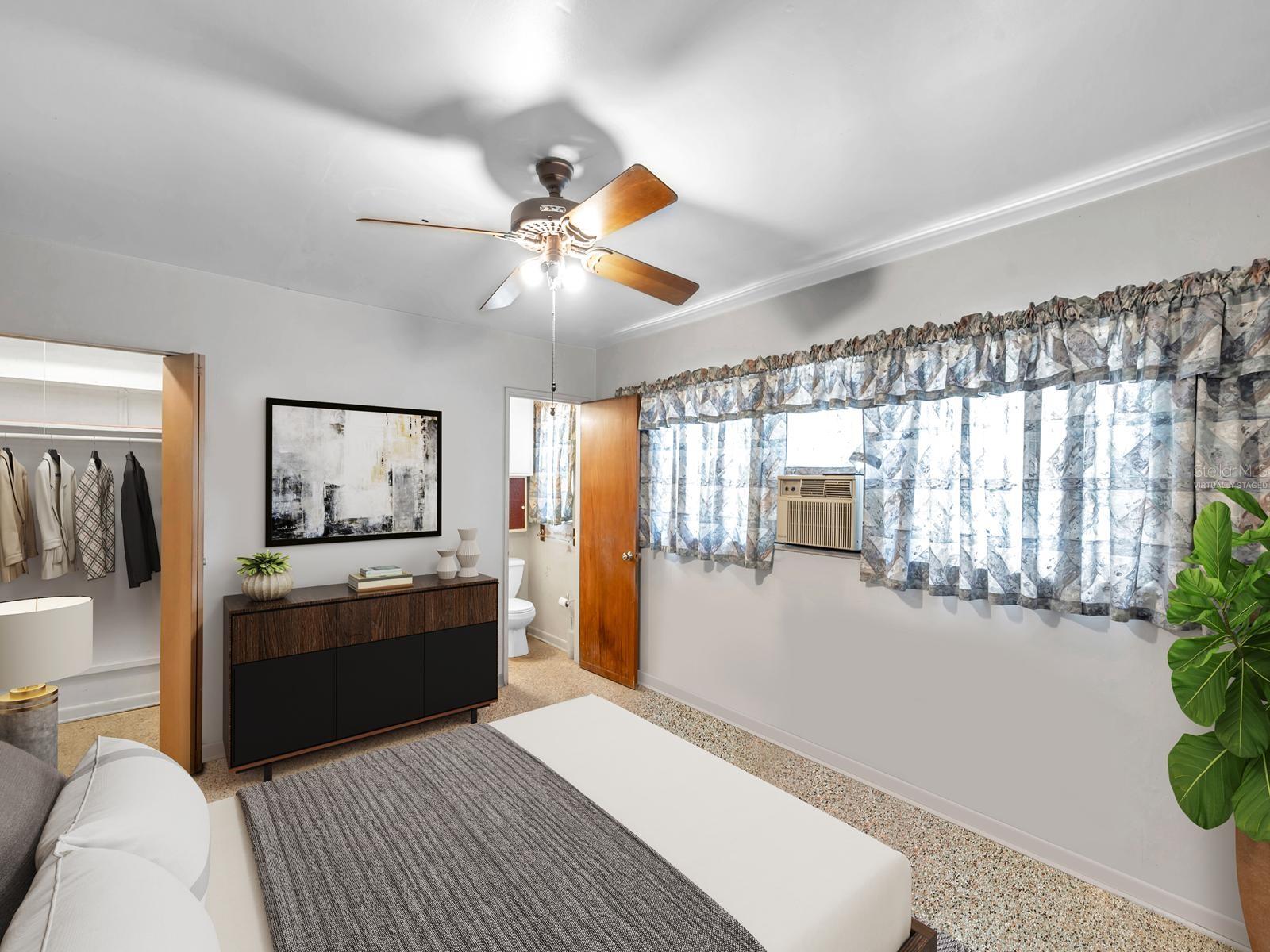 Master Bed & Bath “virtually staged”