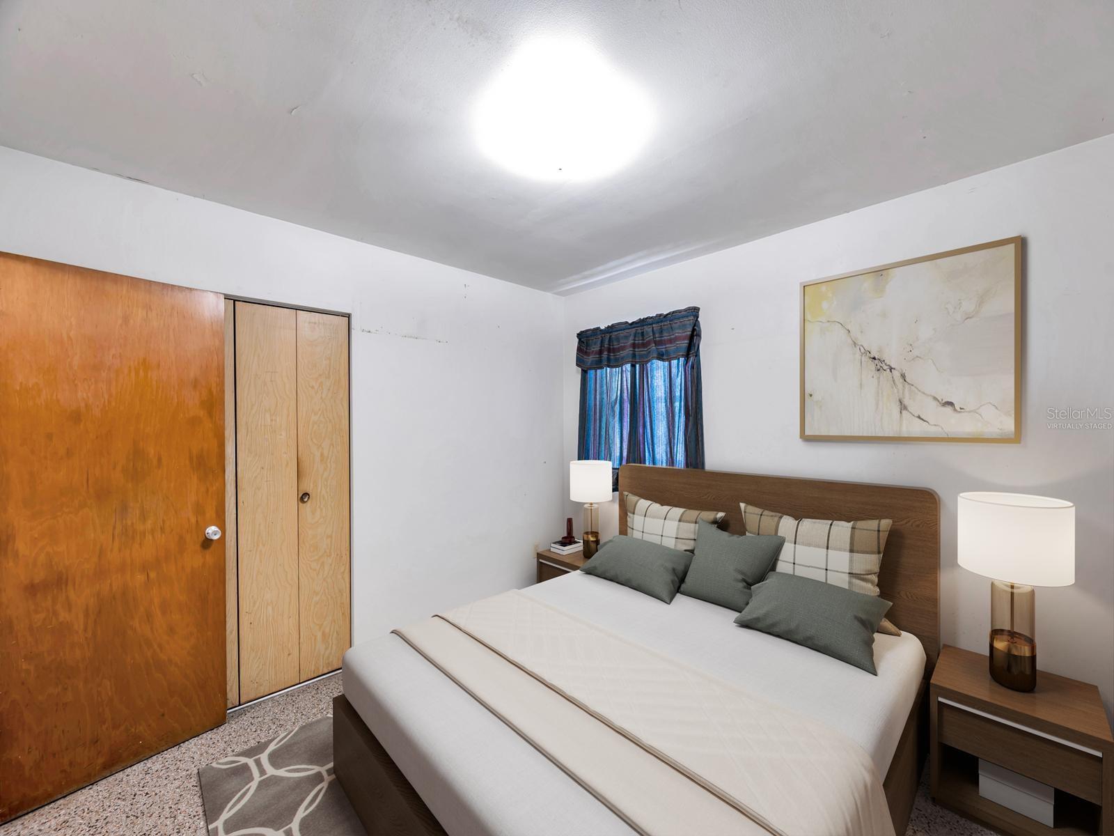 Second Bedroom “virtually staged”