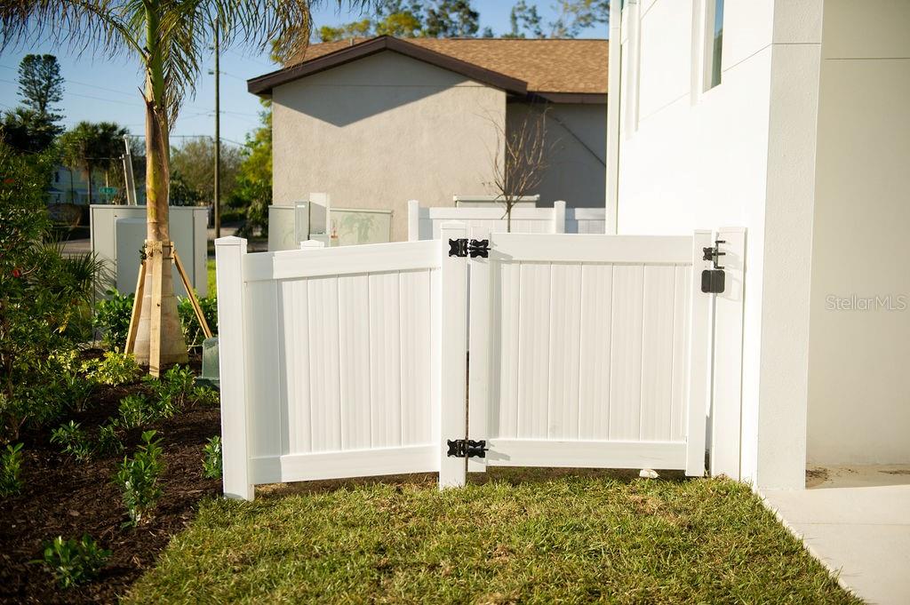 Private Fenced Yard