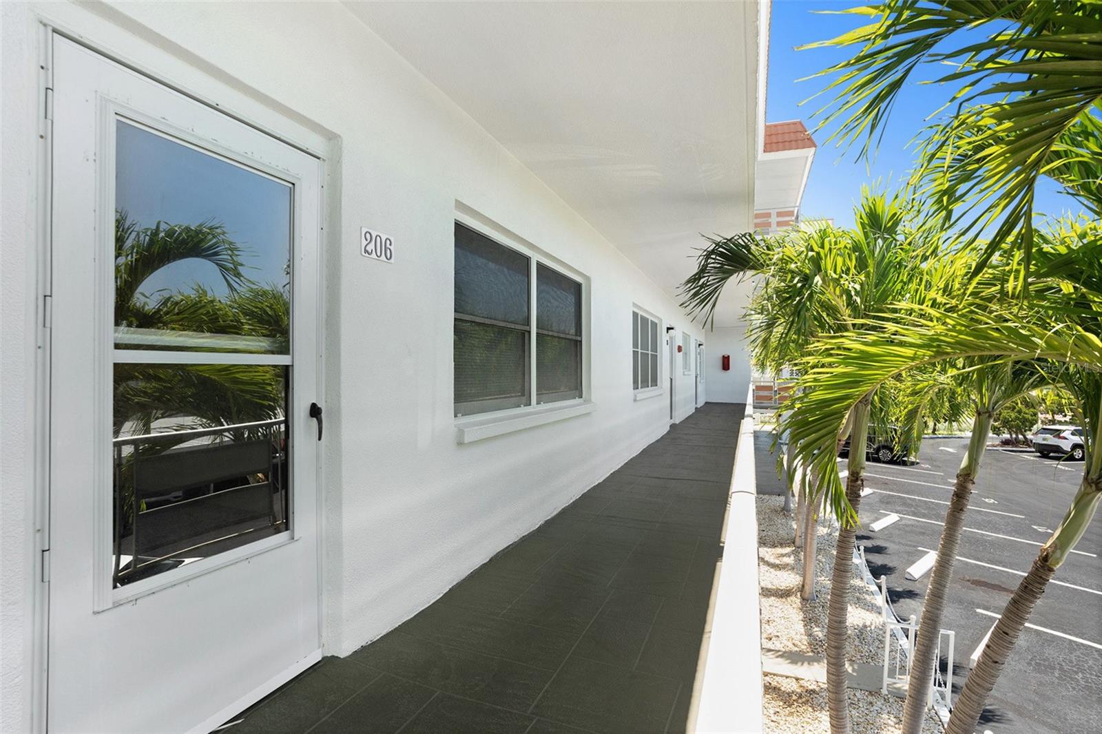 Unit 206 is very conveniently located on second floor near the elevator.