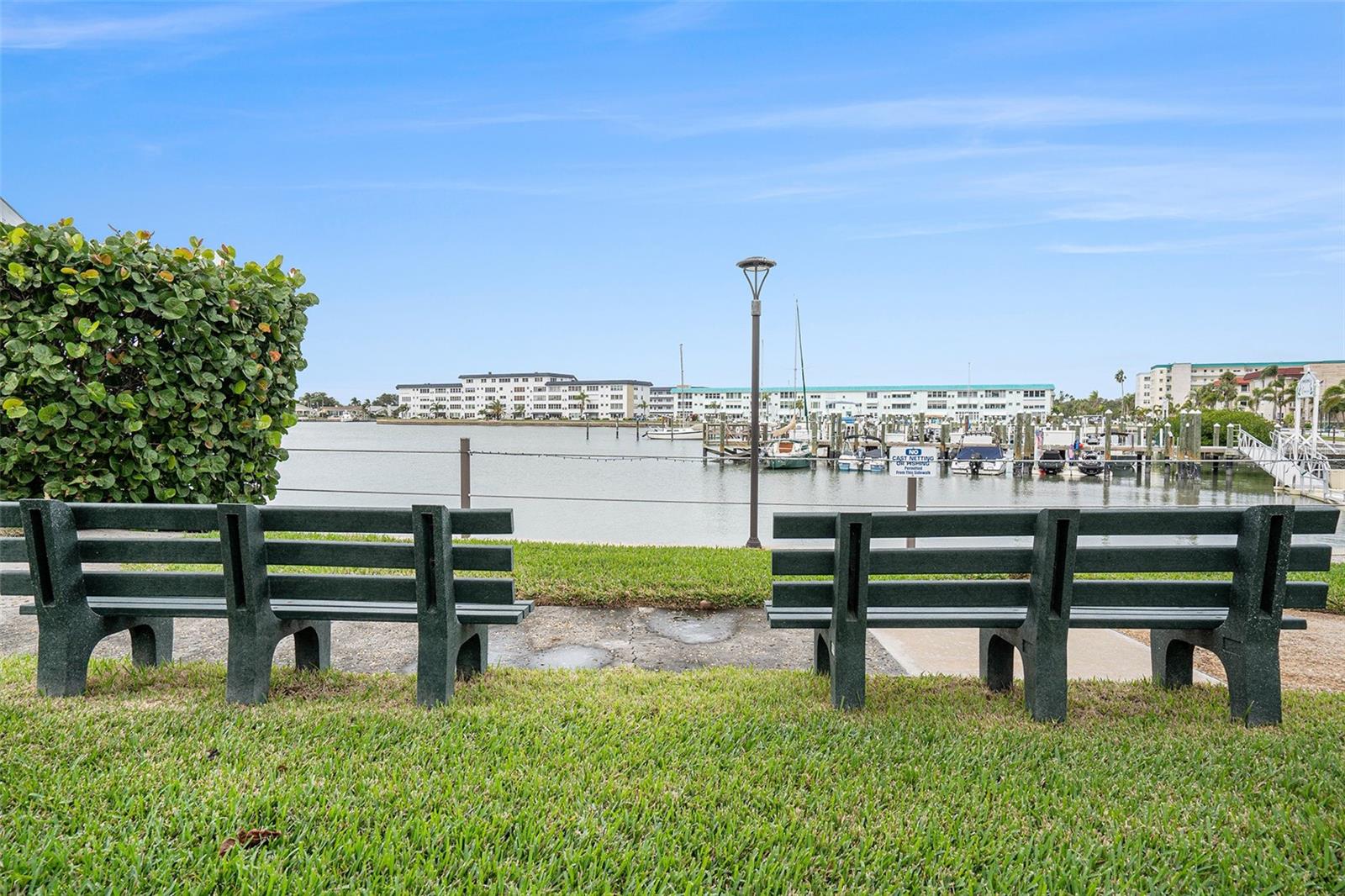 Plenty of places to sit and ponder