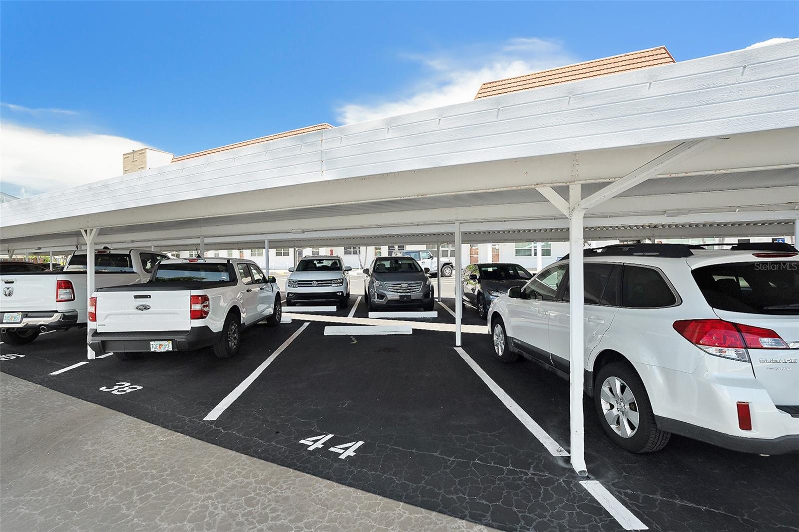 Your private carport space conveys!