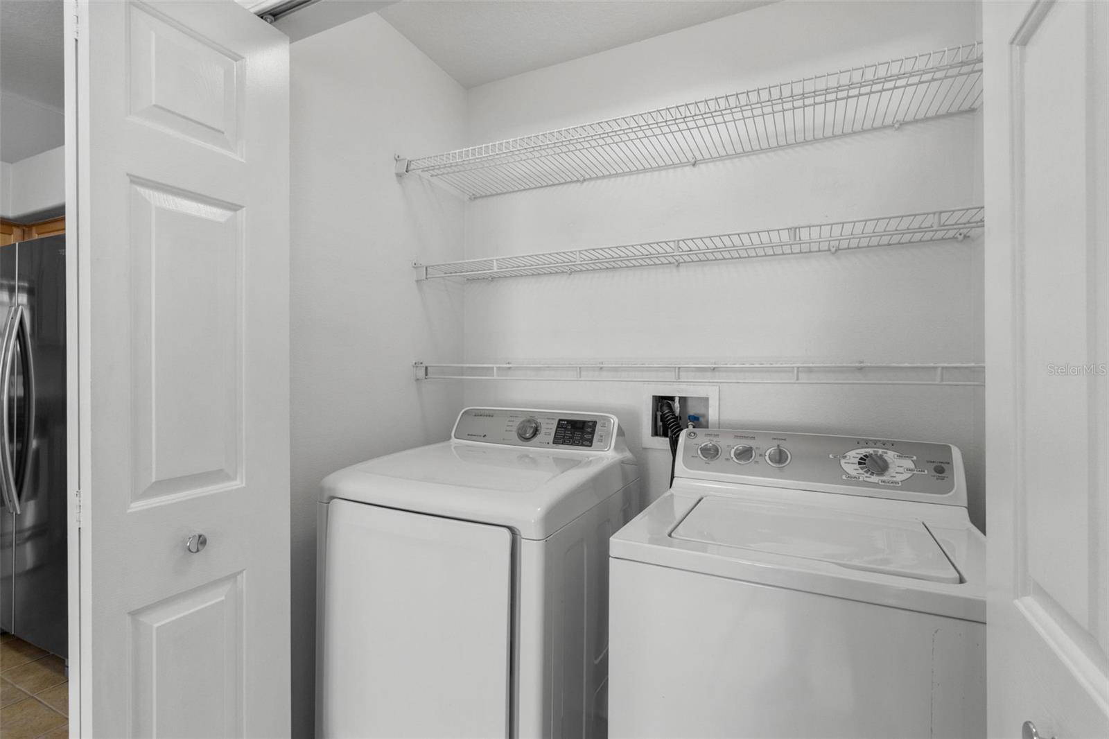 washer and dryer convey, in the kitchen