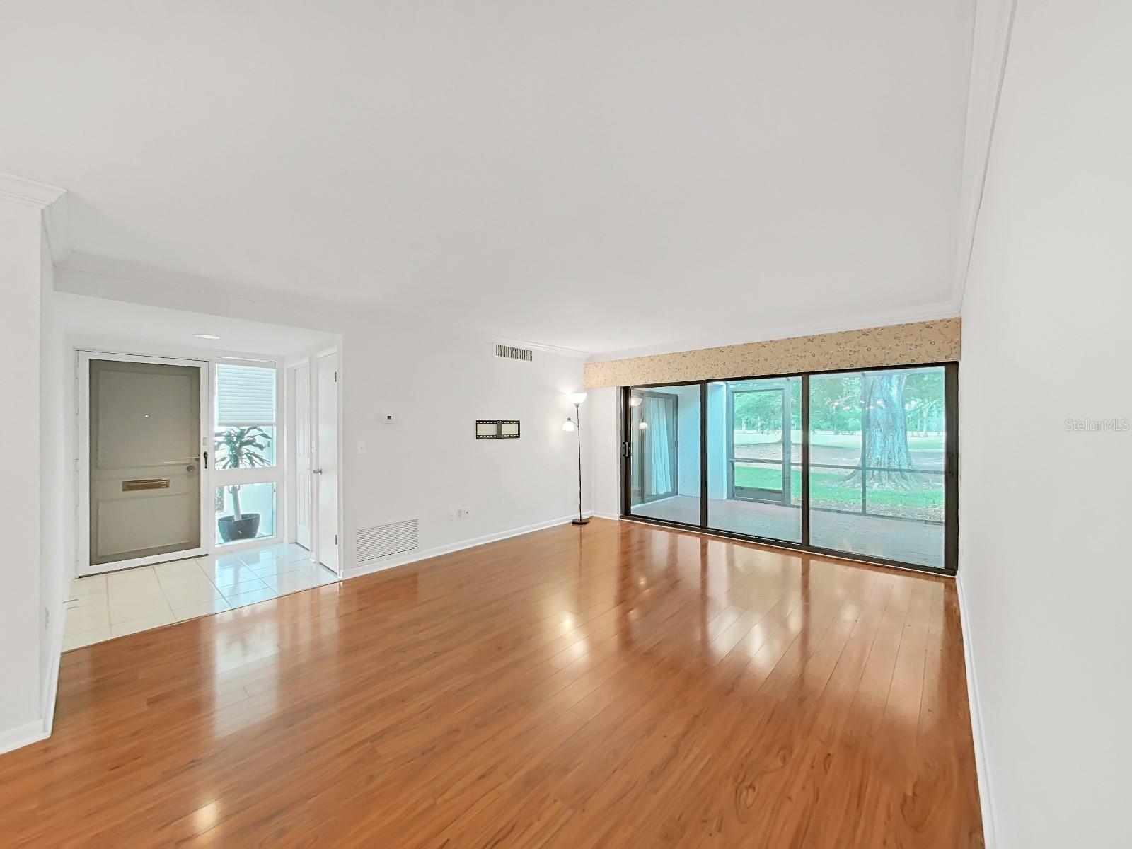 Foyer and Living Room with Golf Course view!