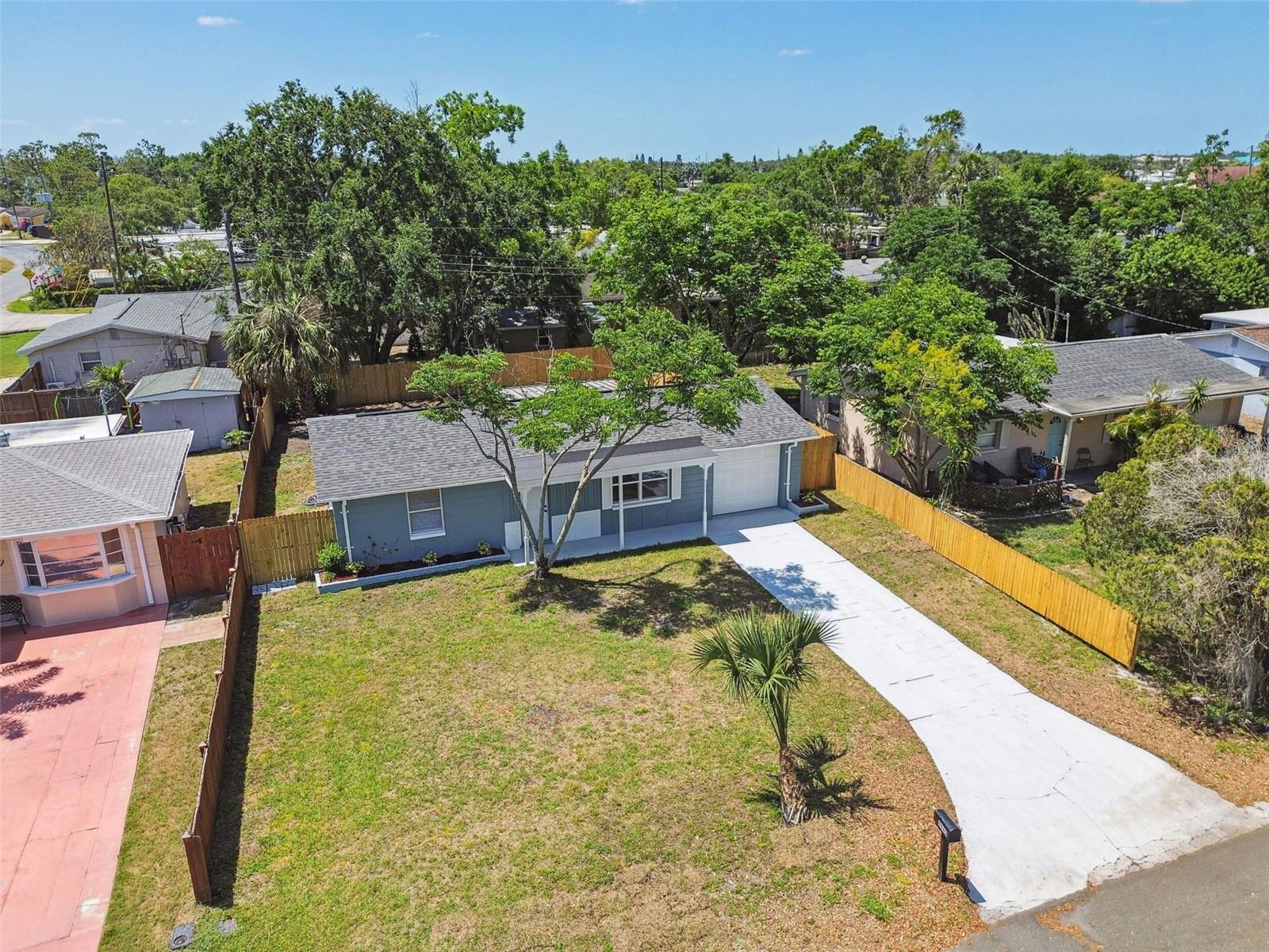 aerial front view