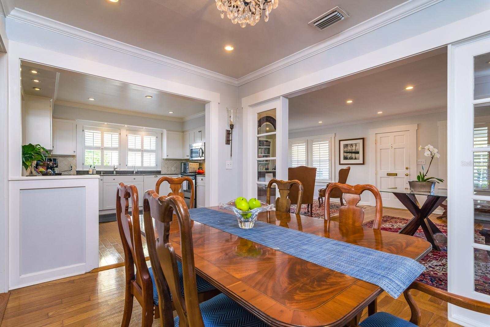 Dining area off the kitchen