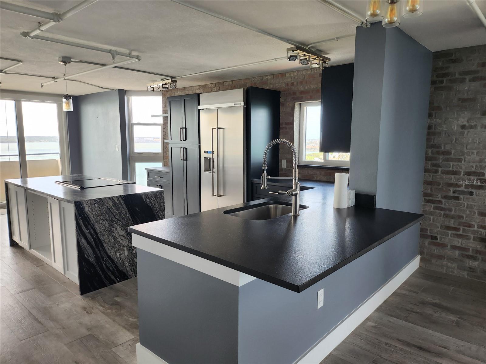 Kitchen facing intracoastal