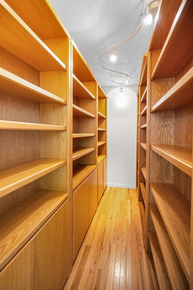 3rd bedroom closet bookshelves