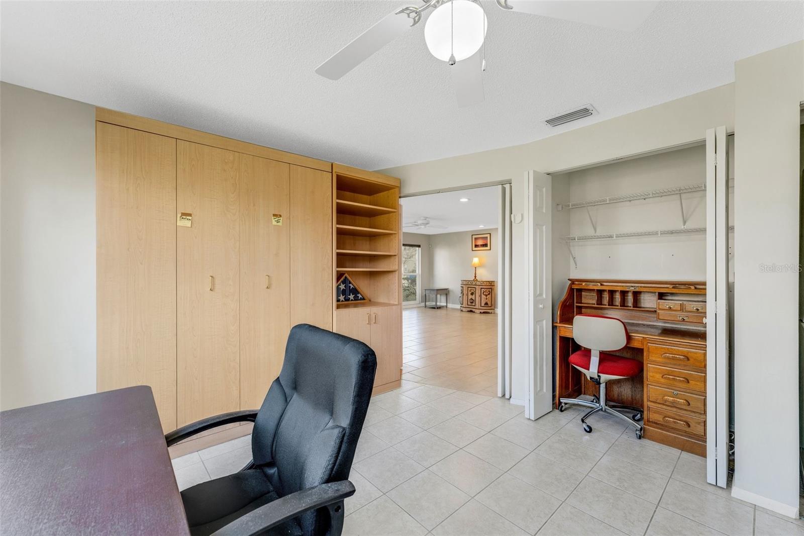 3Rd Bedroom/Home Office with Built-in Murphy Bed