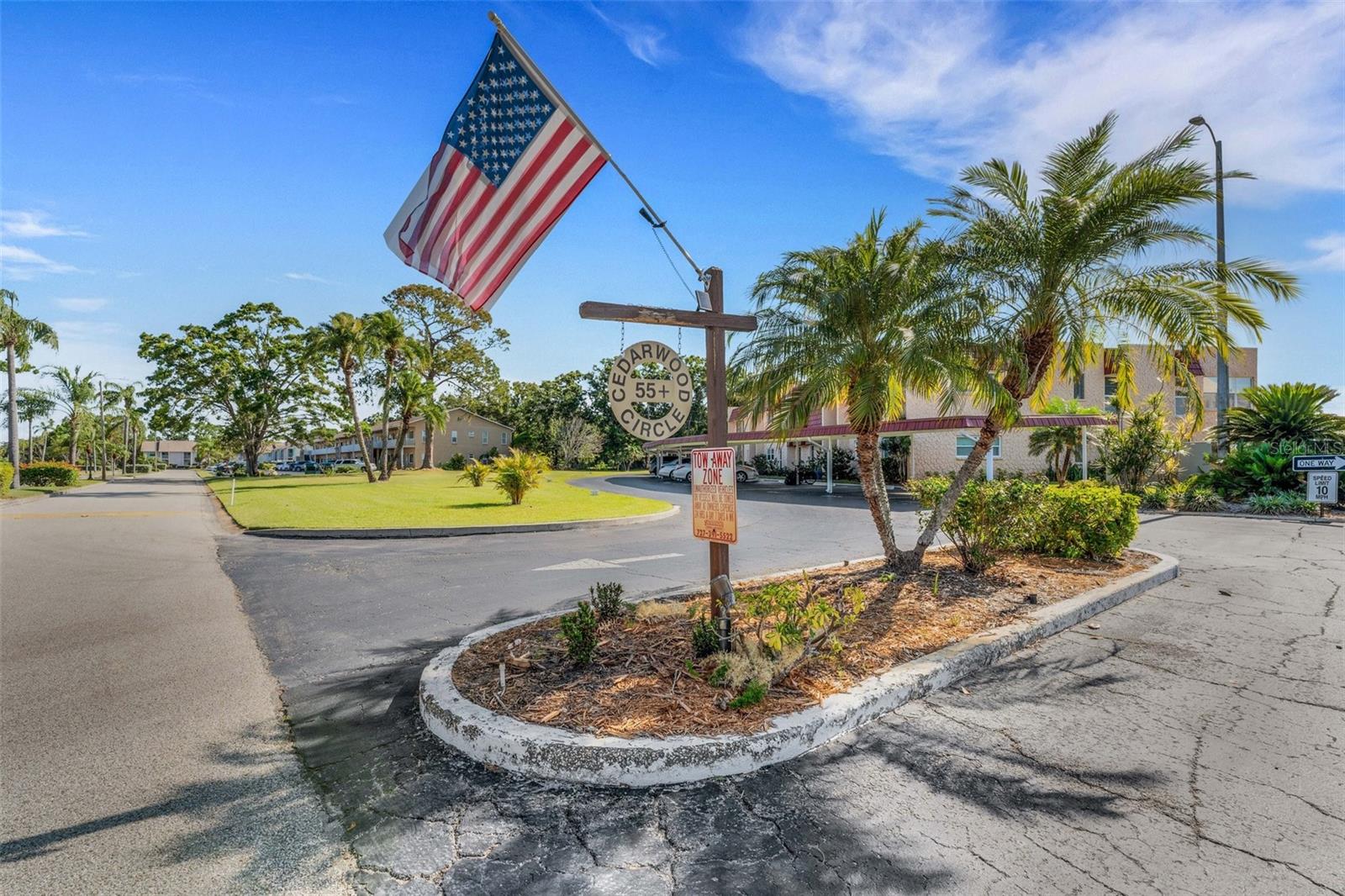 Cedarwood Circle Entrance