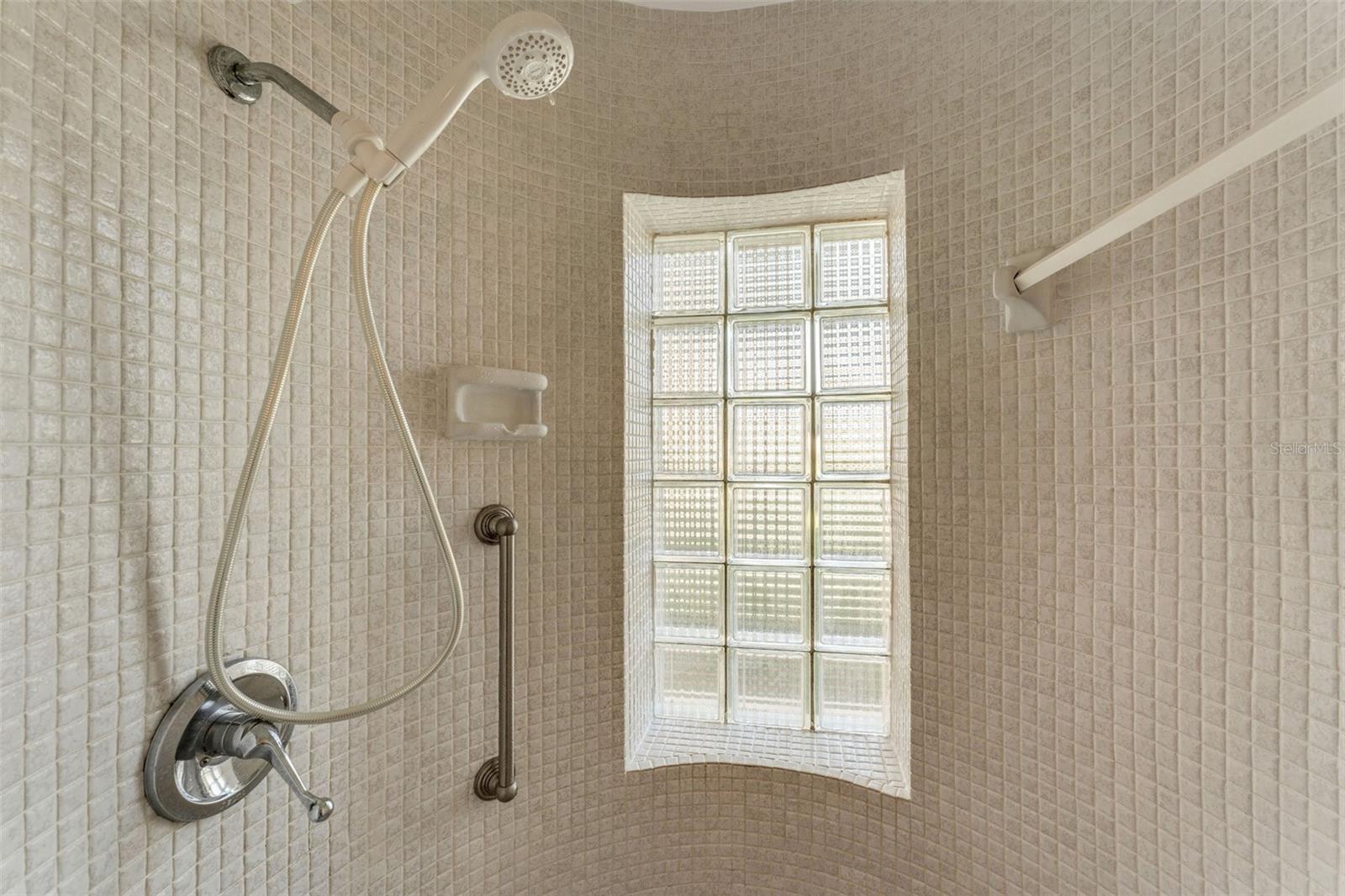 Glass Block Shower