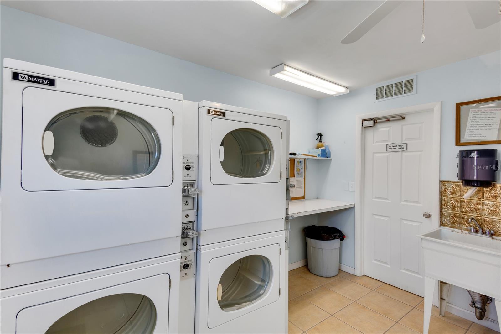 Laundry Room in Clubhouse