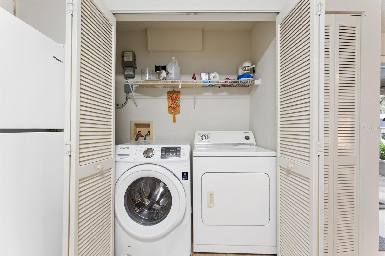 Washer and dryer in it's own laundry closet