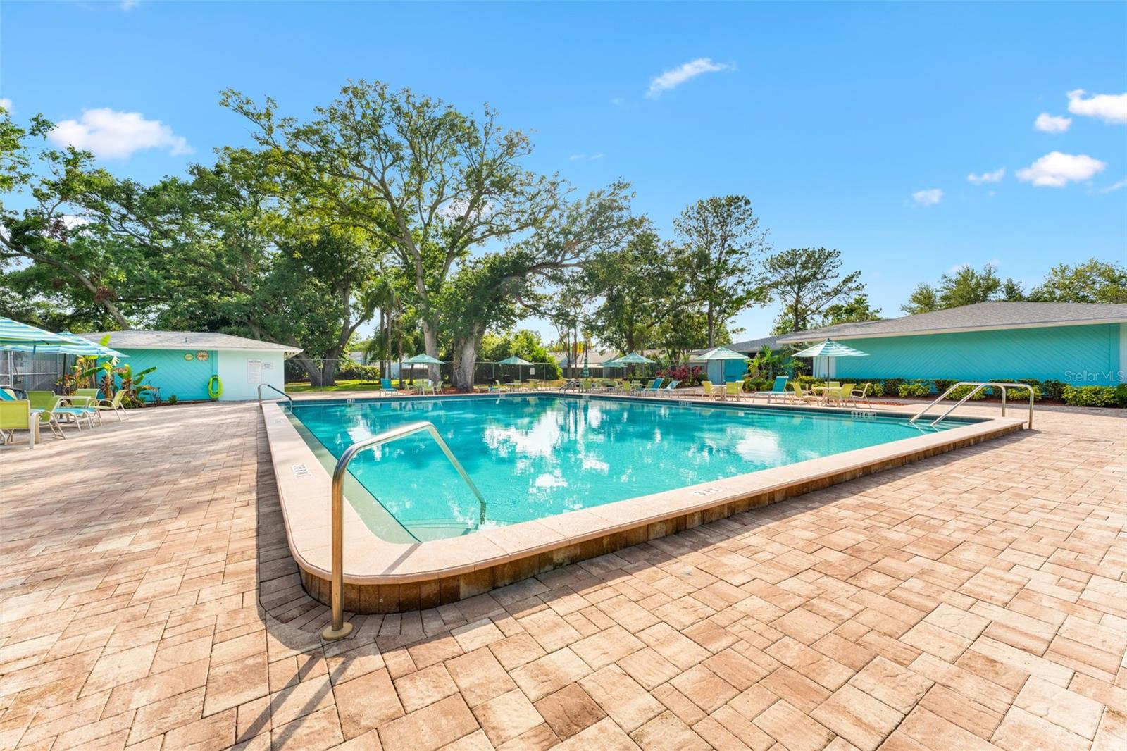 Beautiful sparking community pool