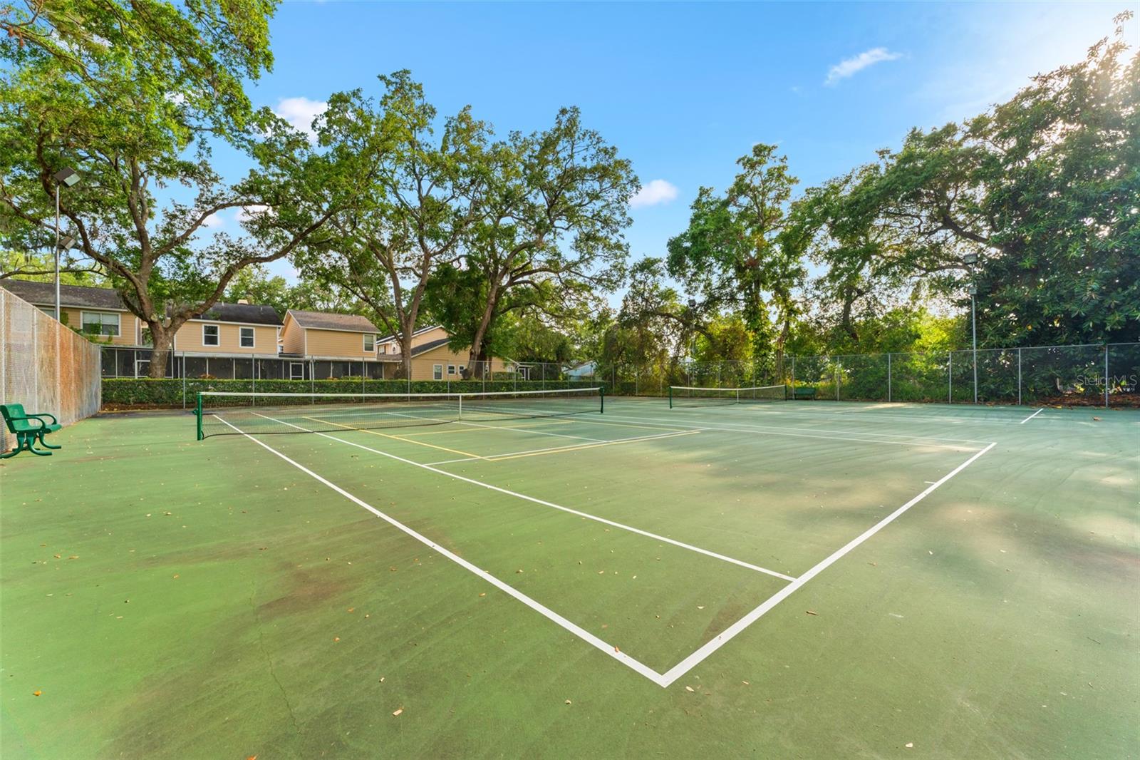 Stop by and play tennis