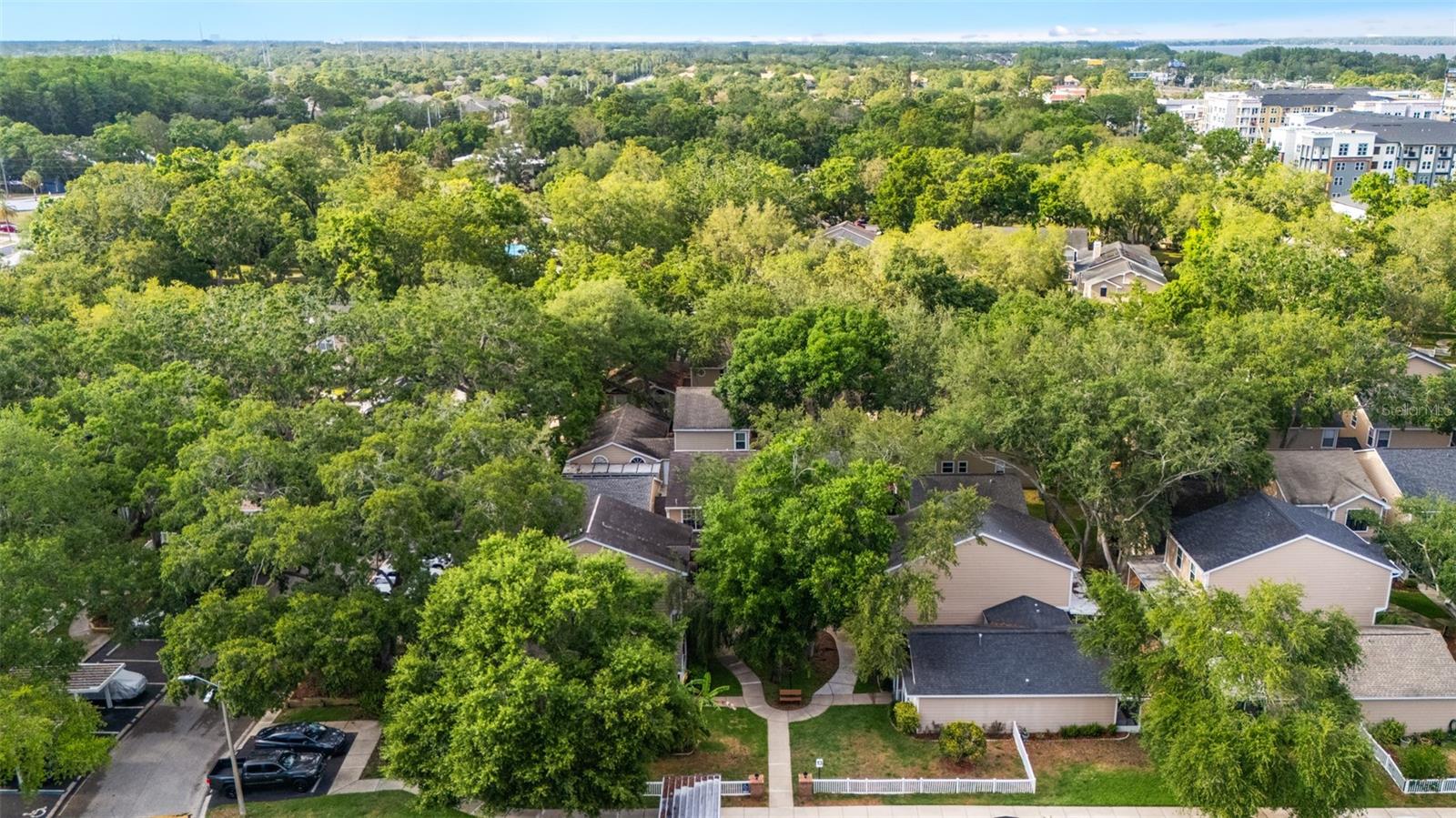 The shading giving tree canopy is one of the many special features in this community