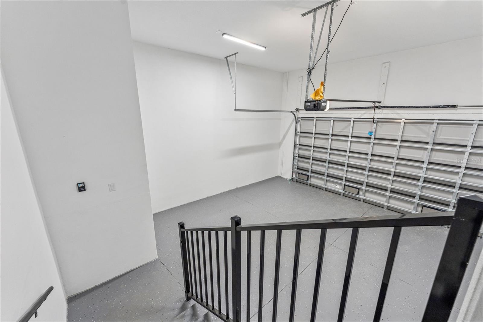 16ft ceilings in the garage, endless storage options.