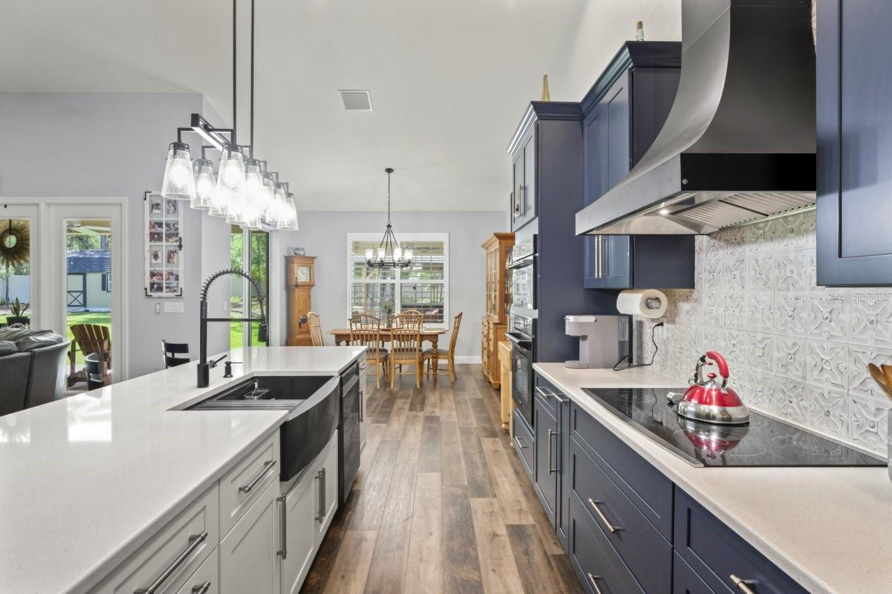 Kitchen with upgraded Quartz counter tops