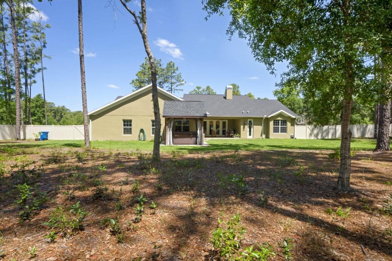 side and rear yard