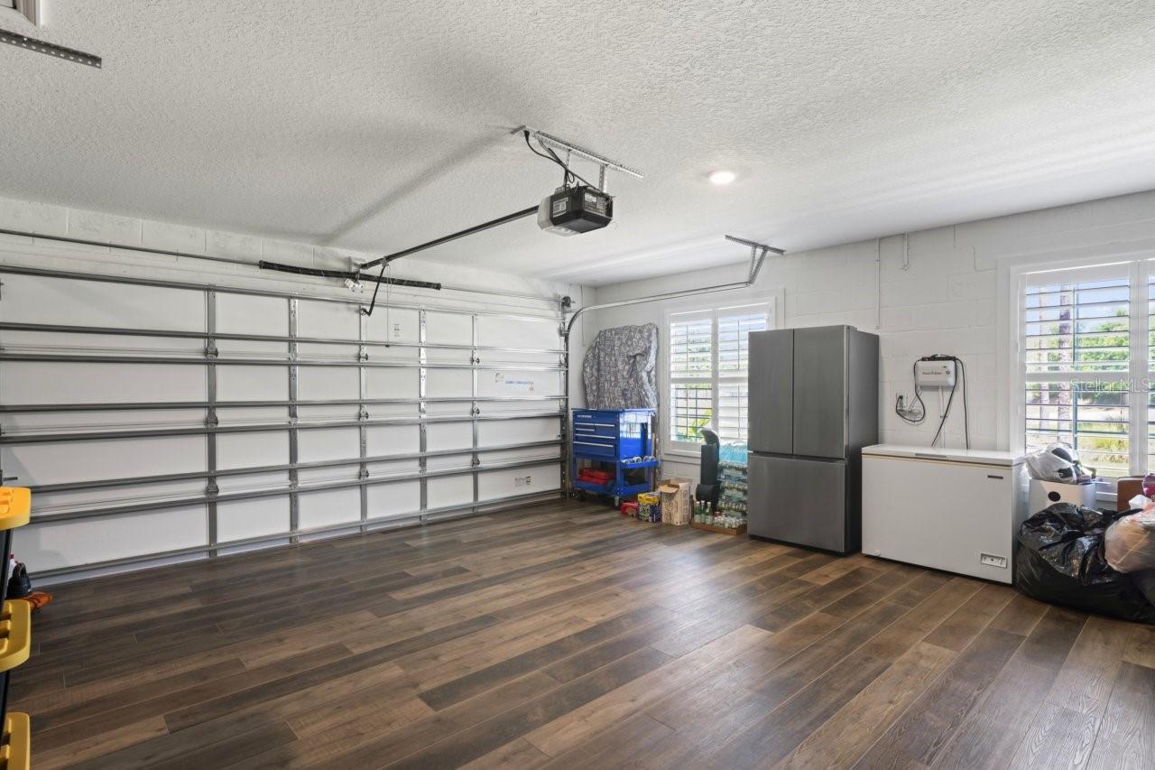 LVP floor in all three garages