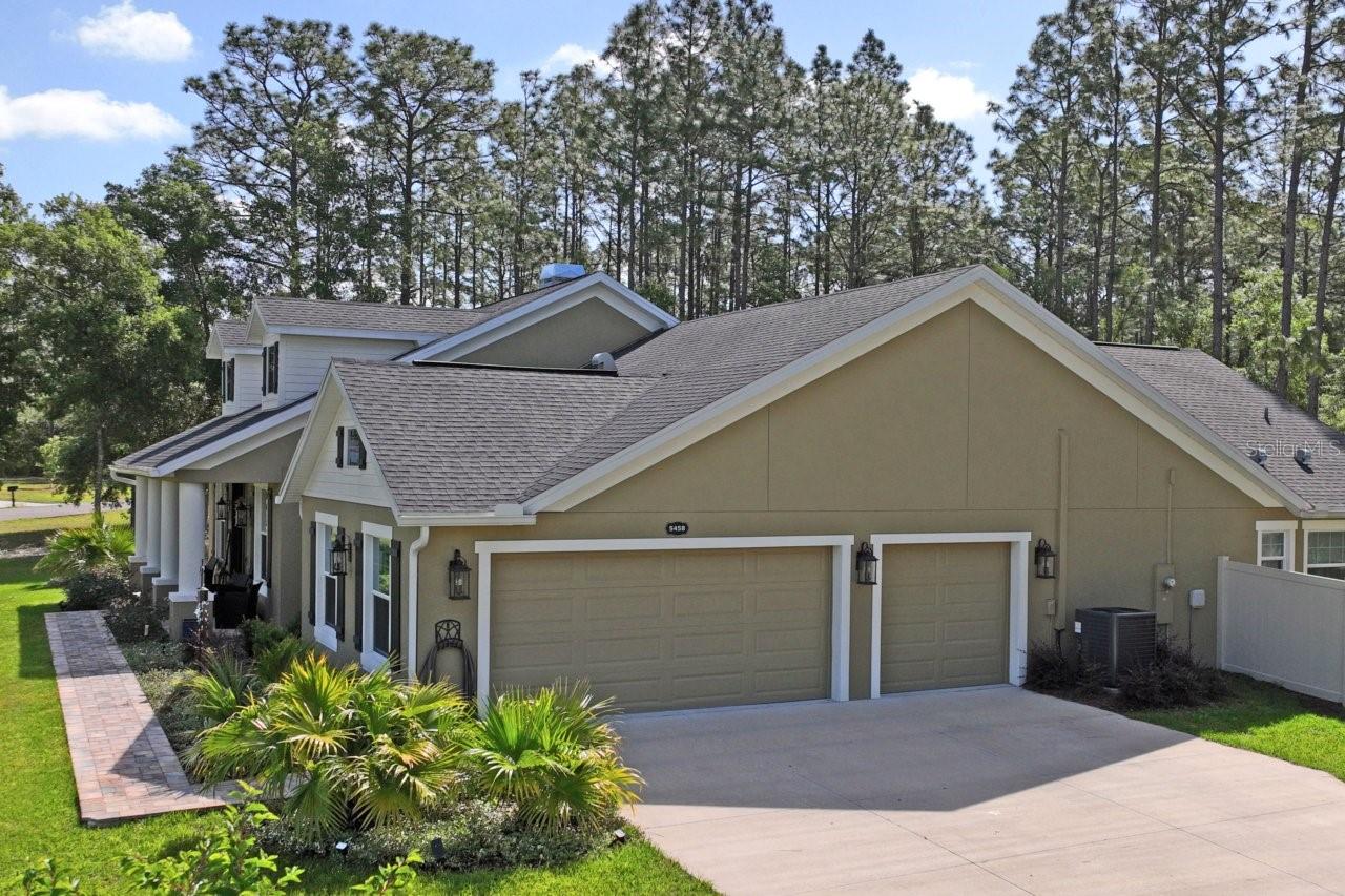 aerial of garage area