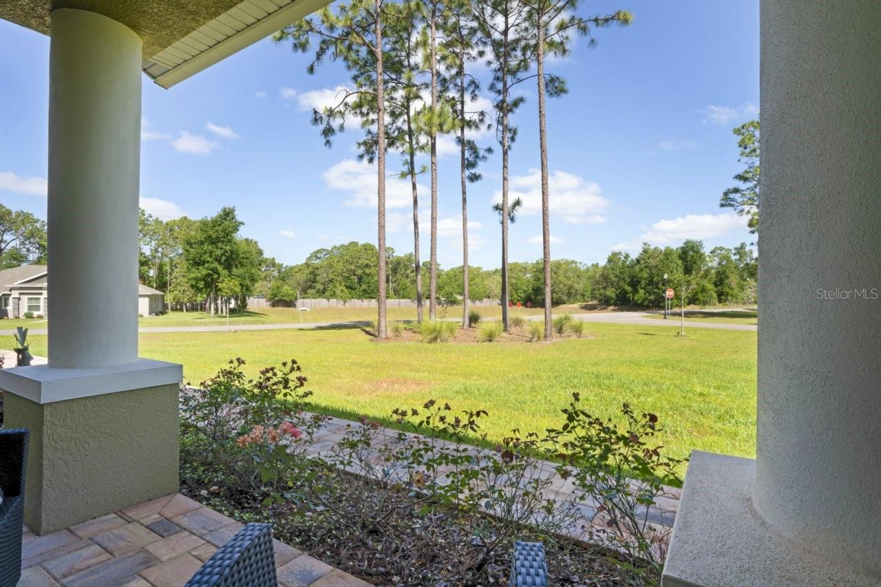 view from front porch