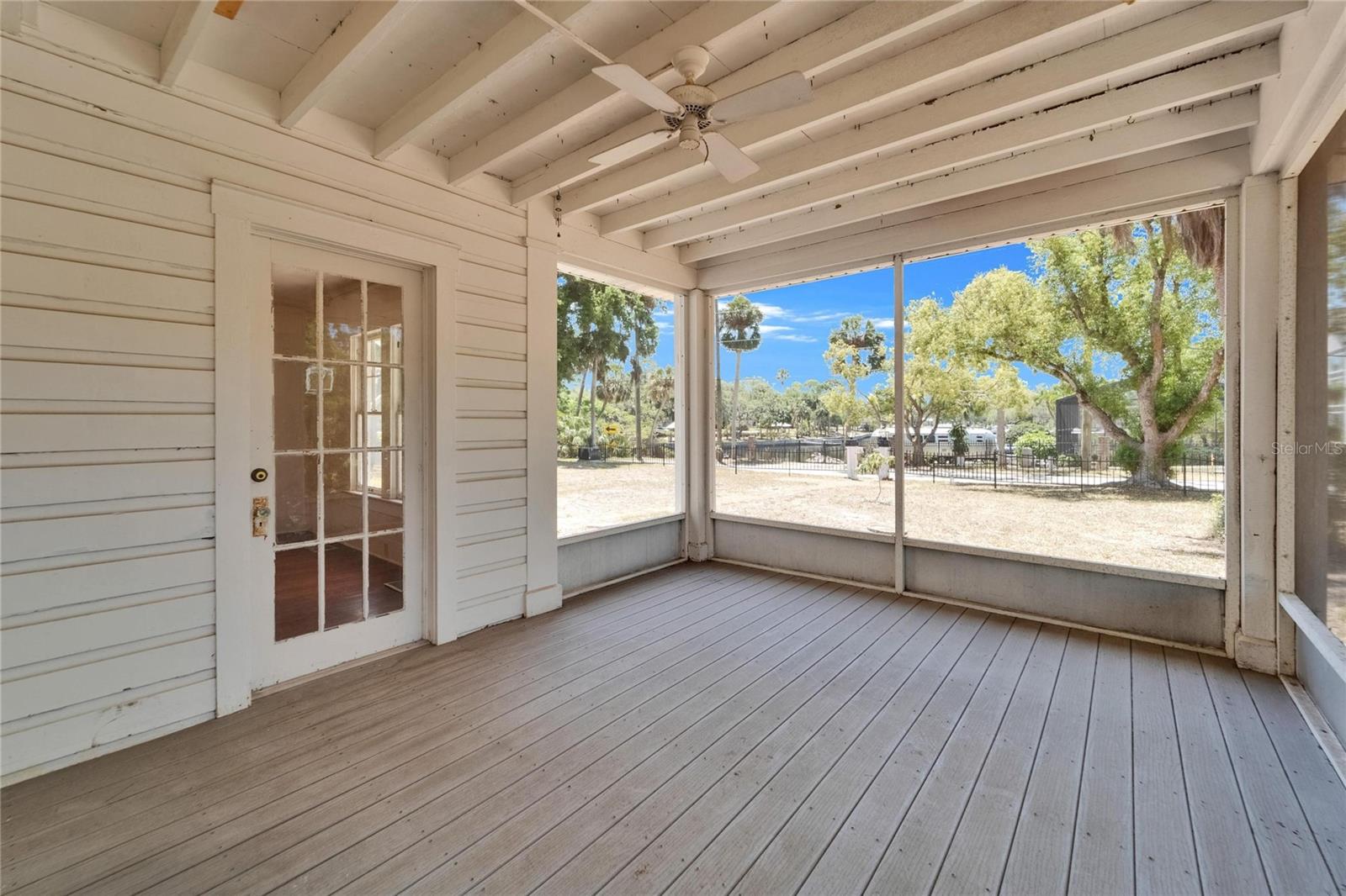 Covered porch off the Kitchen/Dining Room
