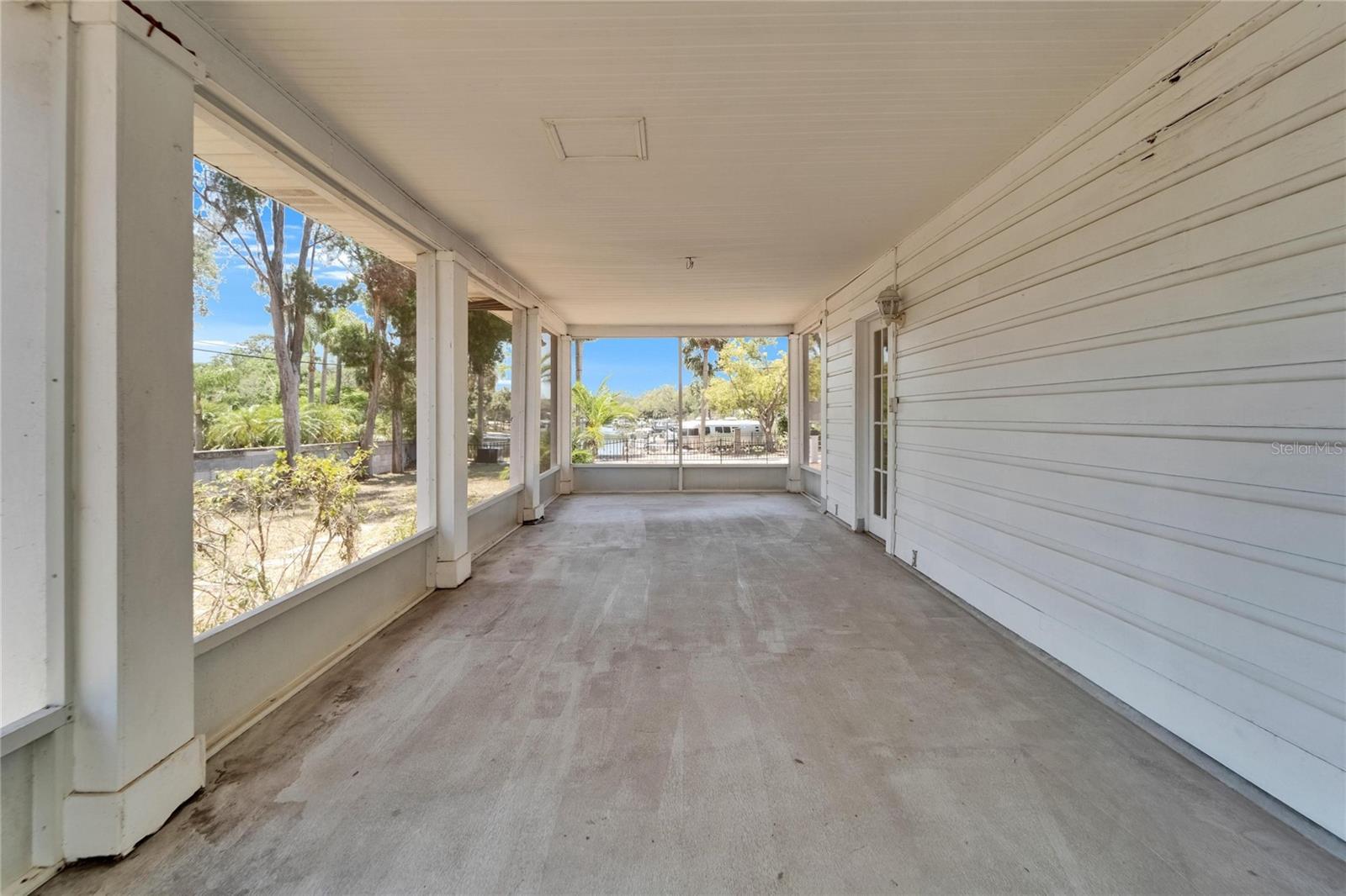 Covered Porch off the Living Room