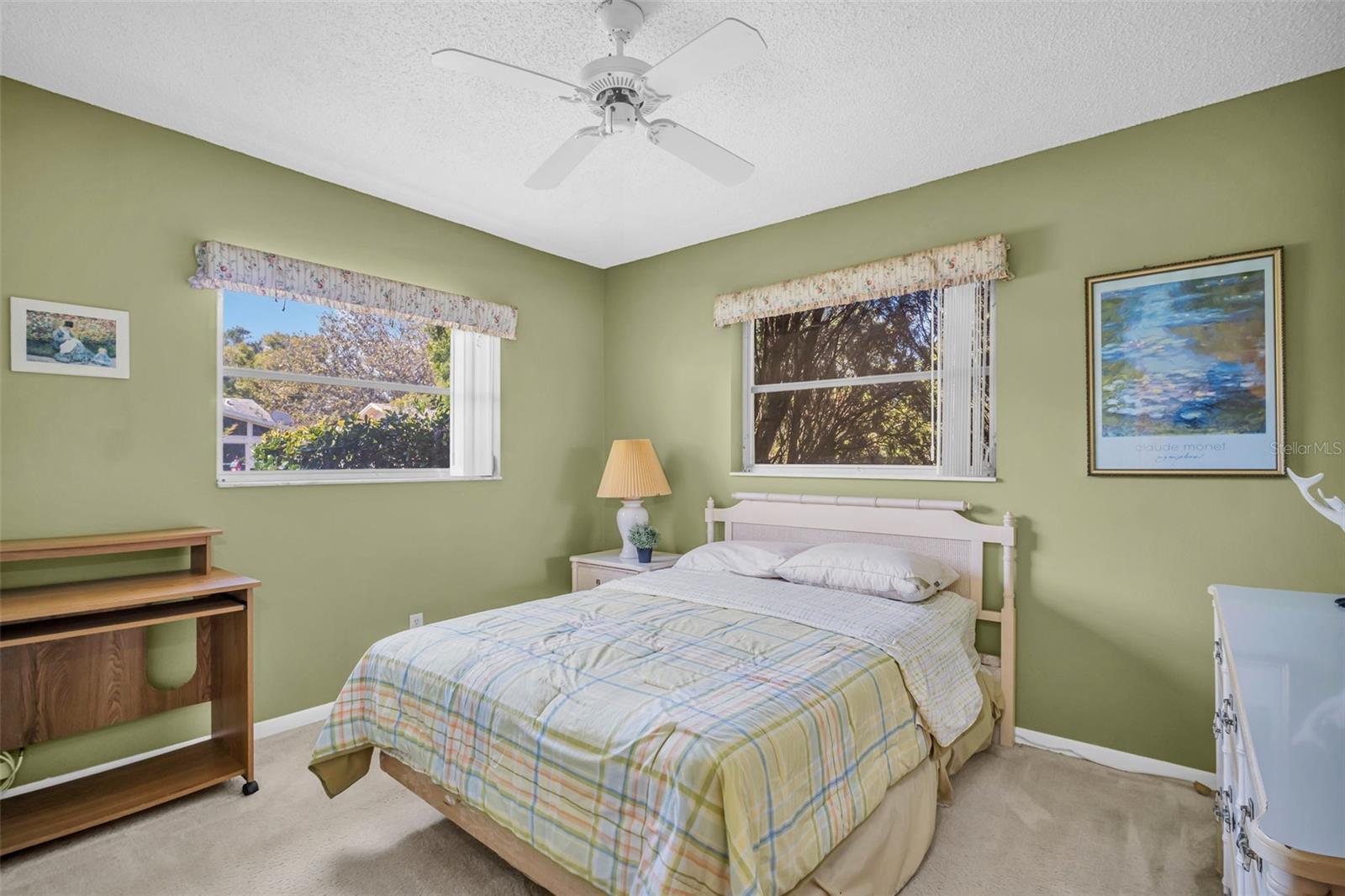 Spacious guest suite big enough for a queen~