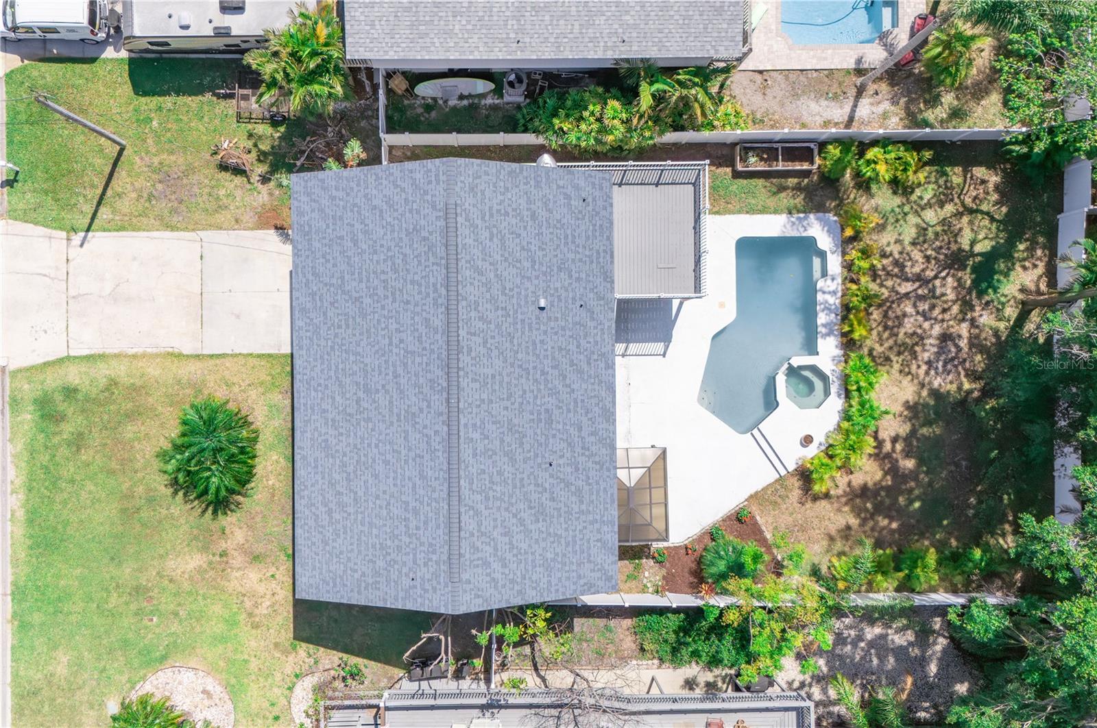NEWER ROOF. VINYL FENCING COMPLETELY BORDERS BACKYARD. UPPER DECK WRAPS AROUND THE SIDE OF KITCHEN AND 12' x 12' GAZEBO IS PERFECT FOR LOUNGING BY THE POOL.