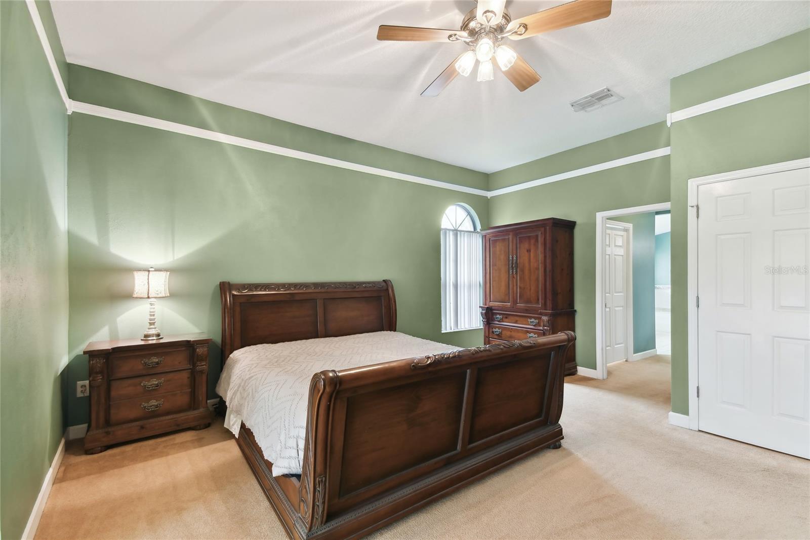 Master Bedroom with view to master bathroom