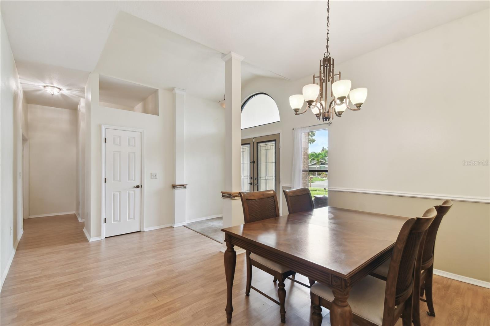 Dining area views to Master bedroom wing